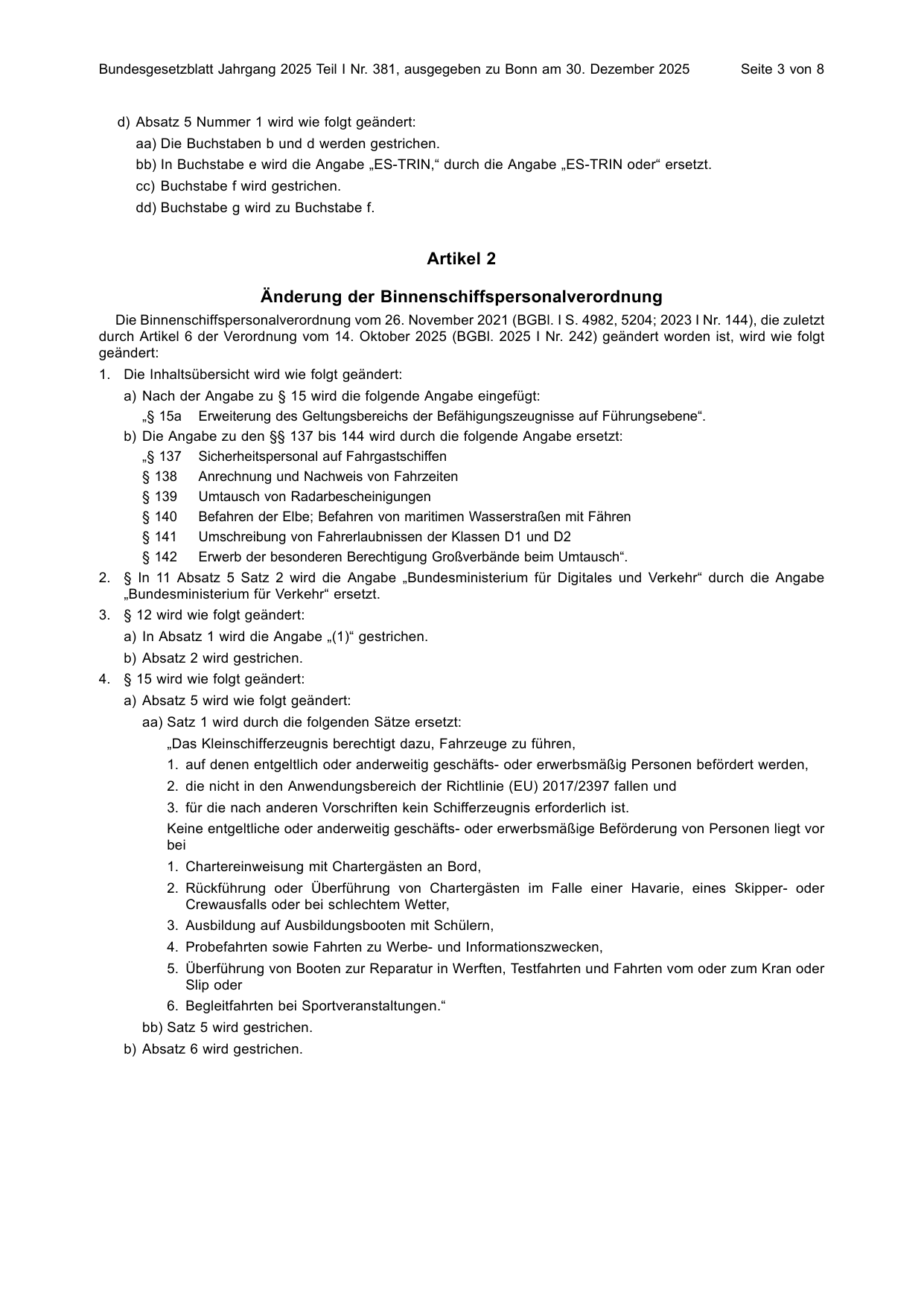 BGBl. 2025, Seite 3 — Originalseite als Abbildung