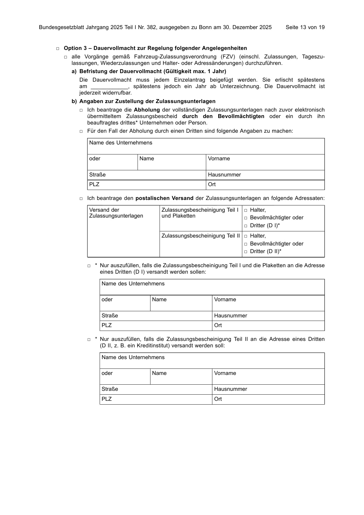 BGBl. 2025, Seite 13 — Originalseite als Abbildung