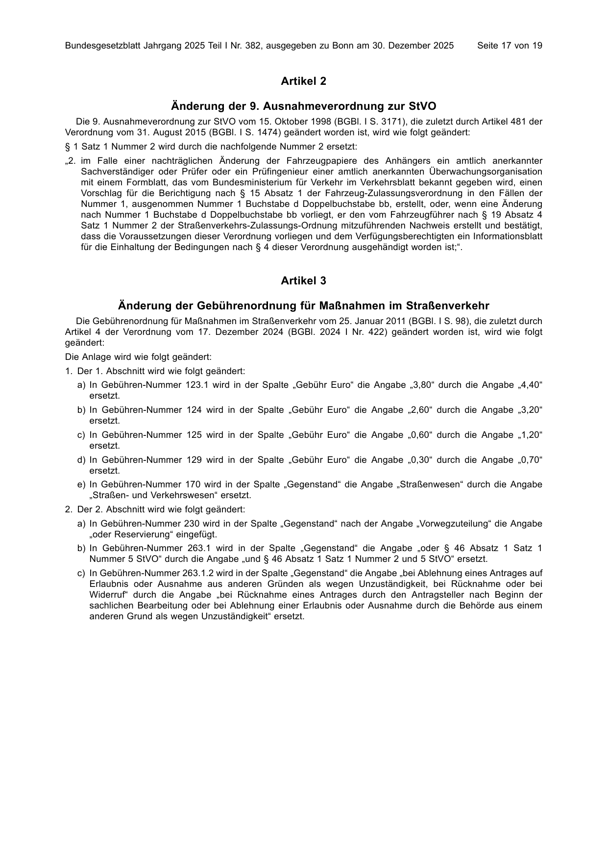 BGBl. 2025, Seite 17 — Originalseite als Abbildung