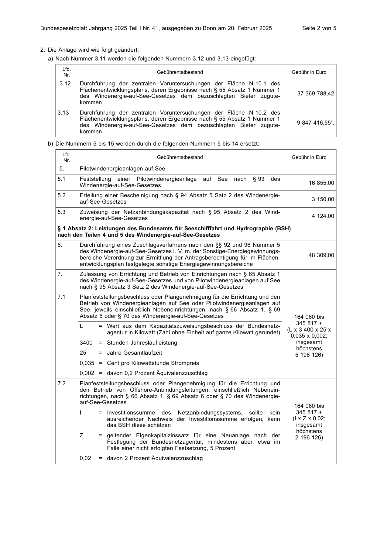 BGBl. 2025, Seite 2 — Originalseite als Abbildung