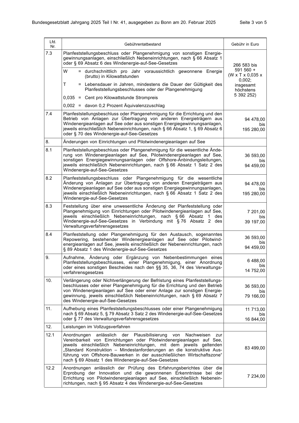 BGBl. 2025, Seite 3 — Originalseite als Abbildung
