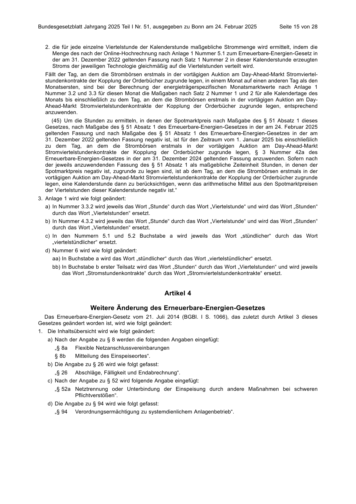 BGBl. 2025, Seite 15 — Originalseite als Abbildung