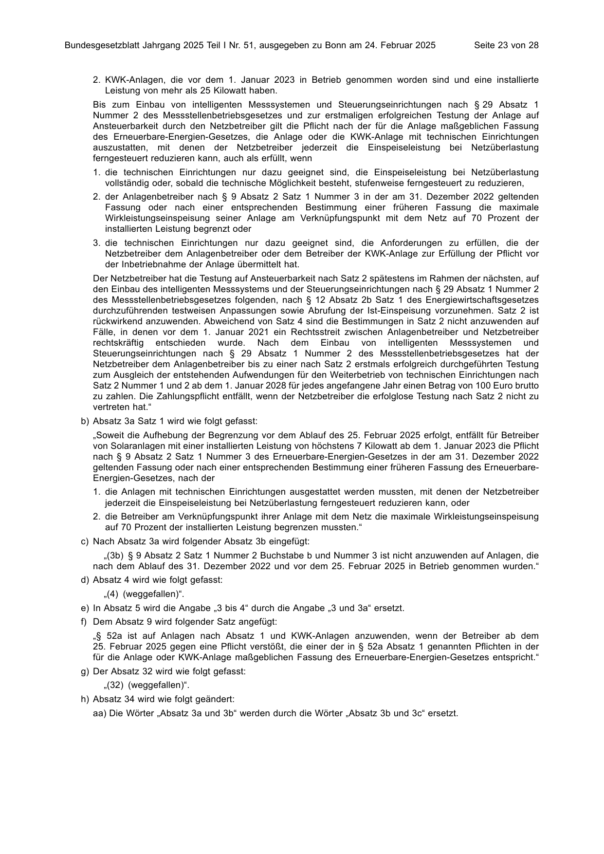 BGBl. 2025, Seite 23 — Originalseite als Abbildung