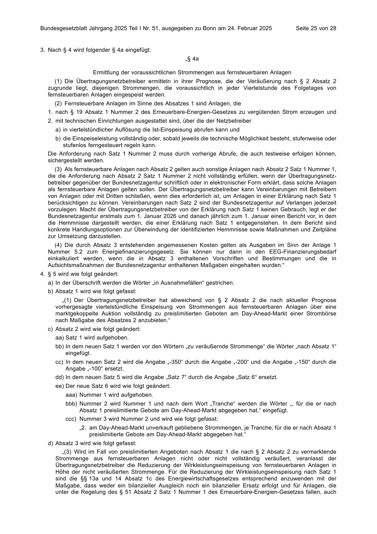 BGBl. 2025, Seite 25 — Originalseite als Abbildung