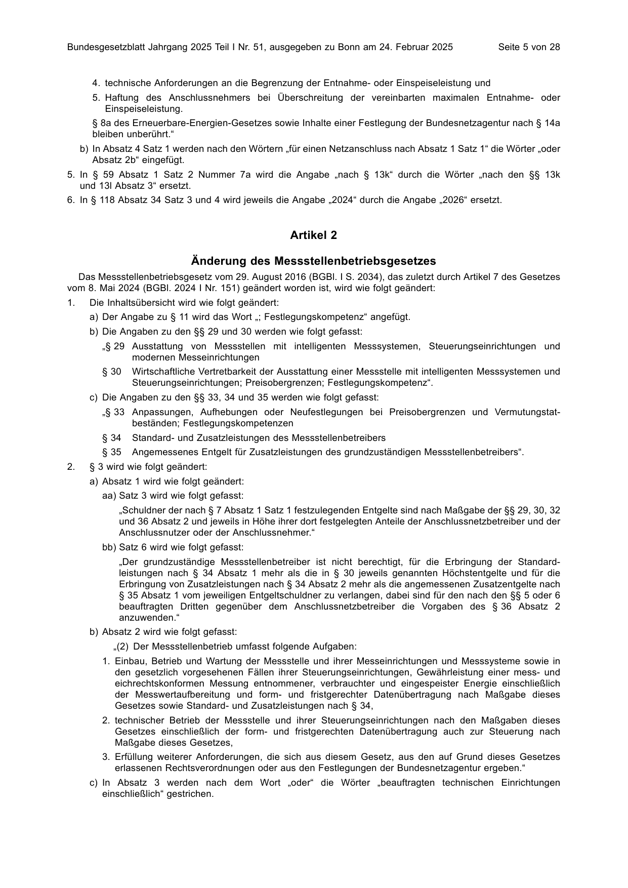 BGBl. 2025, Seite 5 — Originalseite als Abbildung