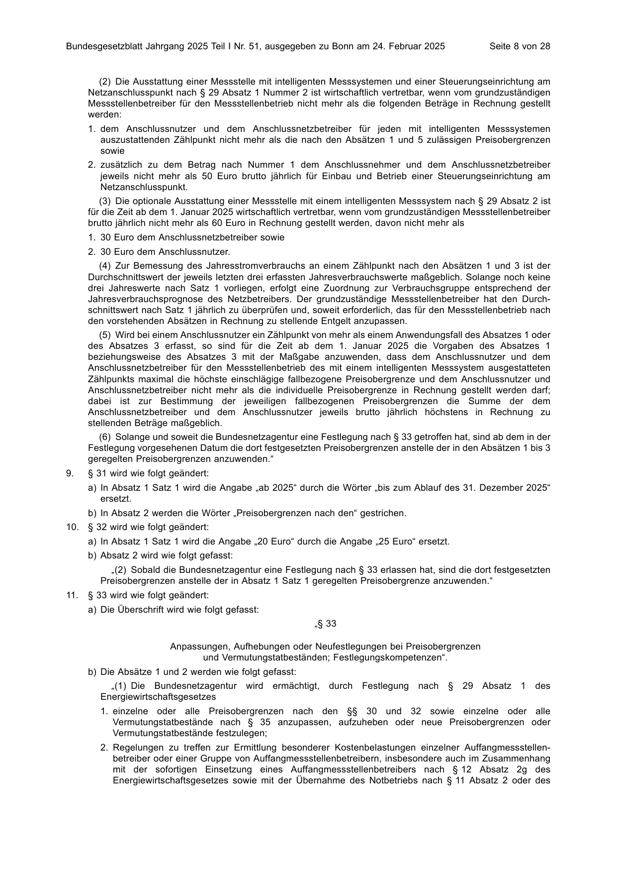 BGBl. 2025, Seite 8 — Originalseite als Abbildung