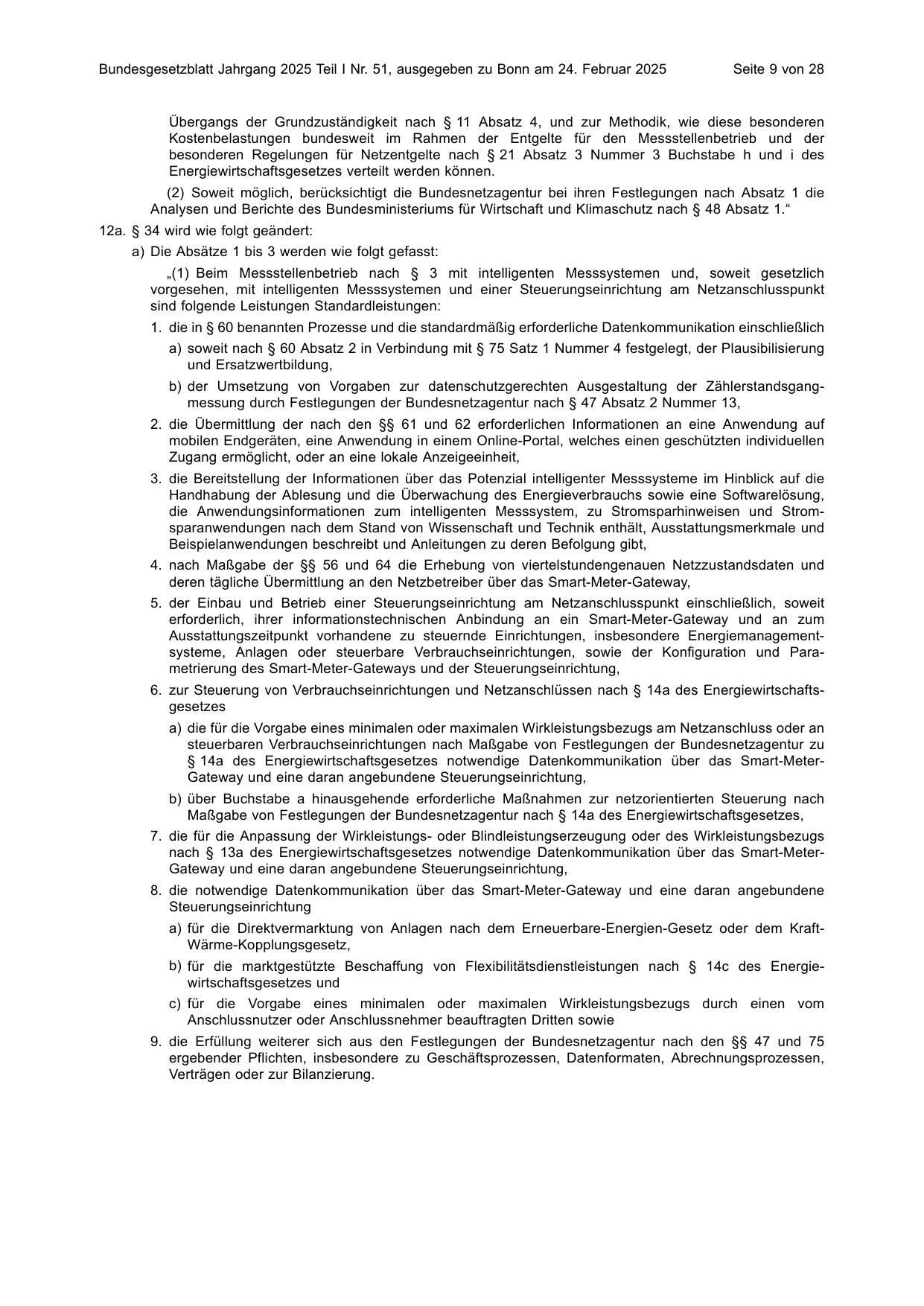 BGBl. 2025, Seite 9 — Originalseite als Abbildung