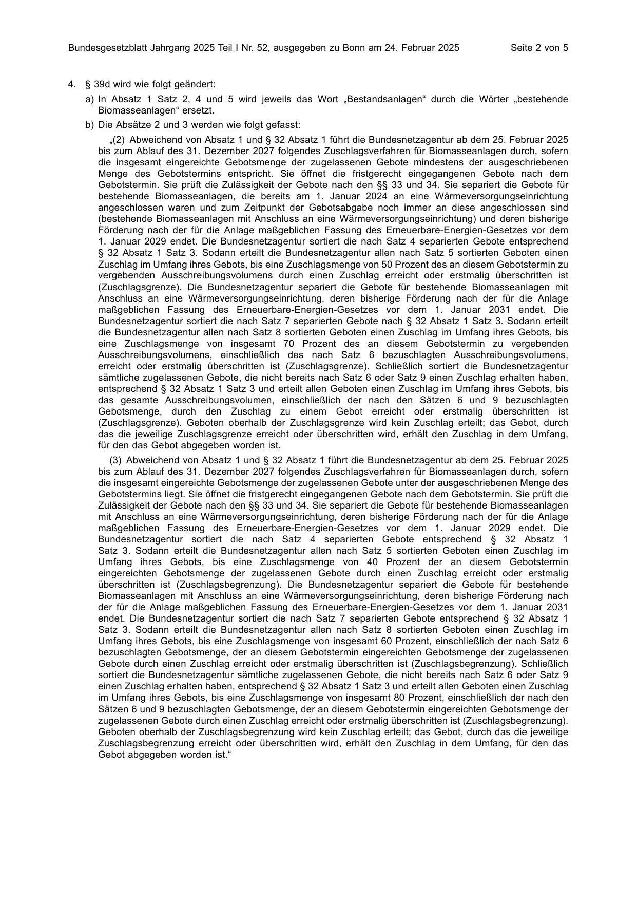 BGBl. 2025, Seite 2 — Originalseite als Abbildung