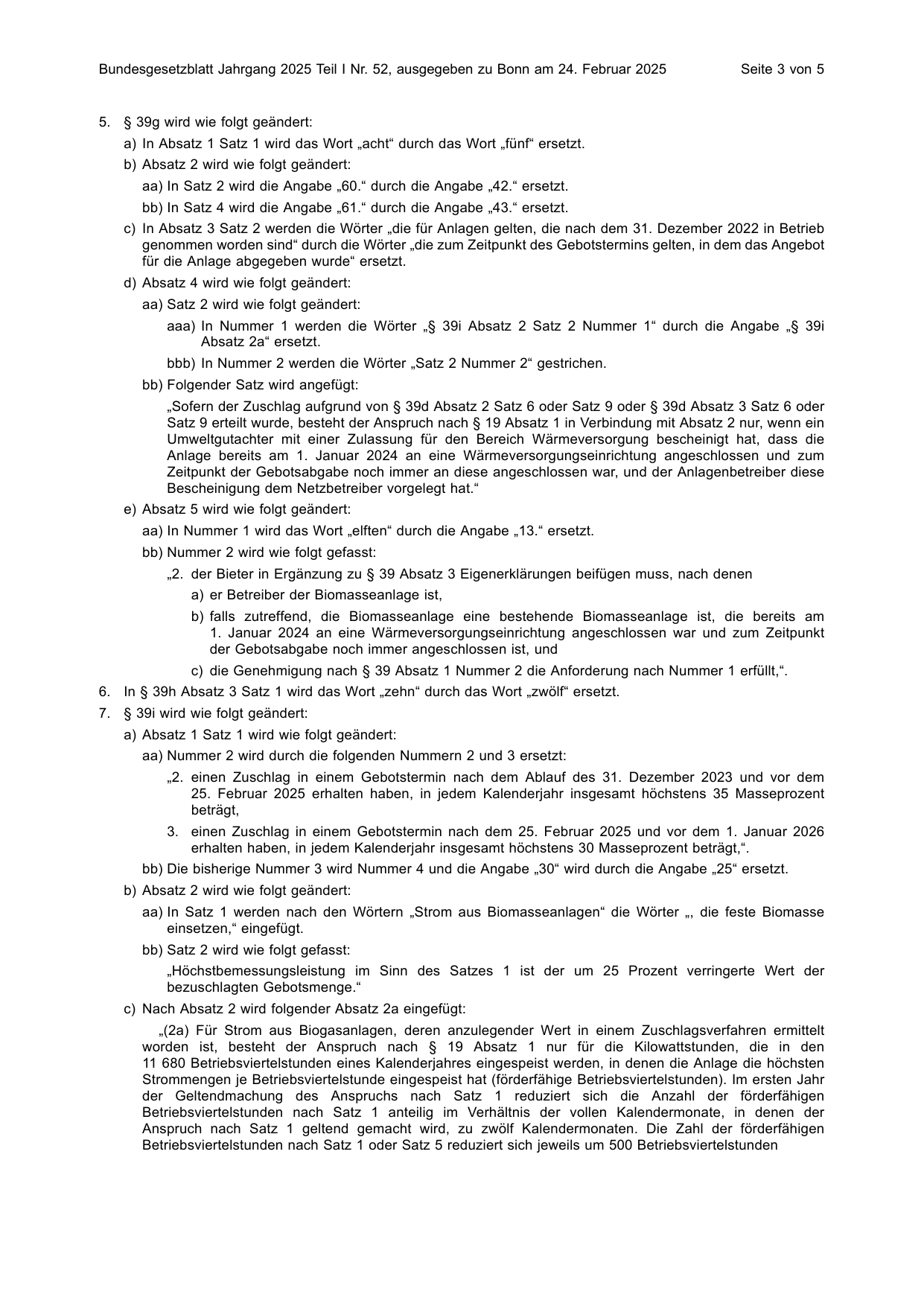 BGBl. 2025, Seite 3 — Originalseite als Abbildung
