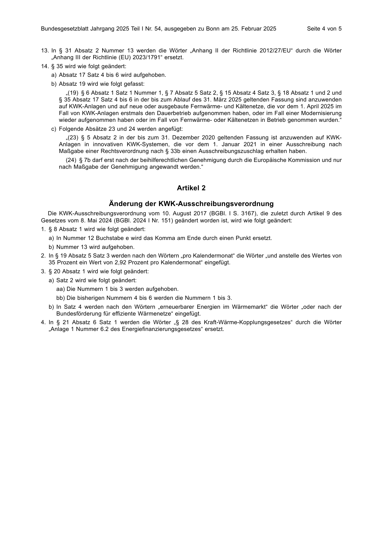 BGBl. 2025, Seite 4 — Originalseite als Abbildung