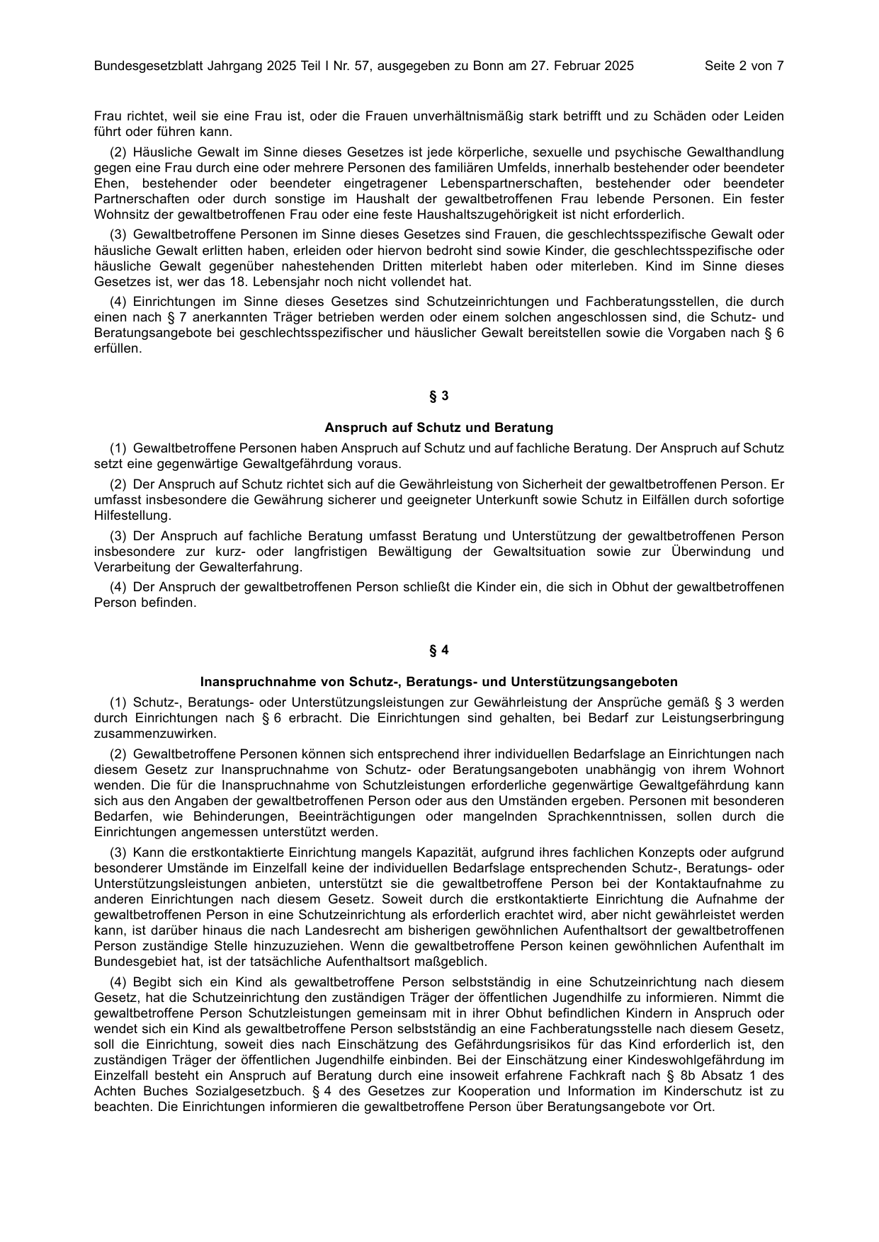 BGBl. 2025, Seite 2 — Originalseite als Abbildung