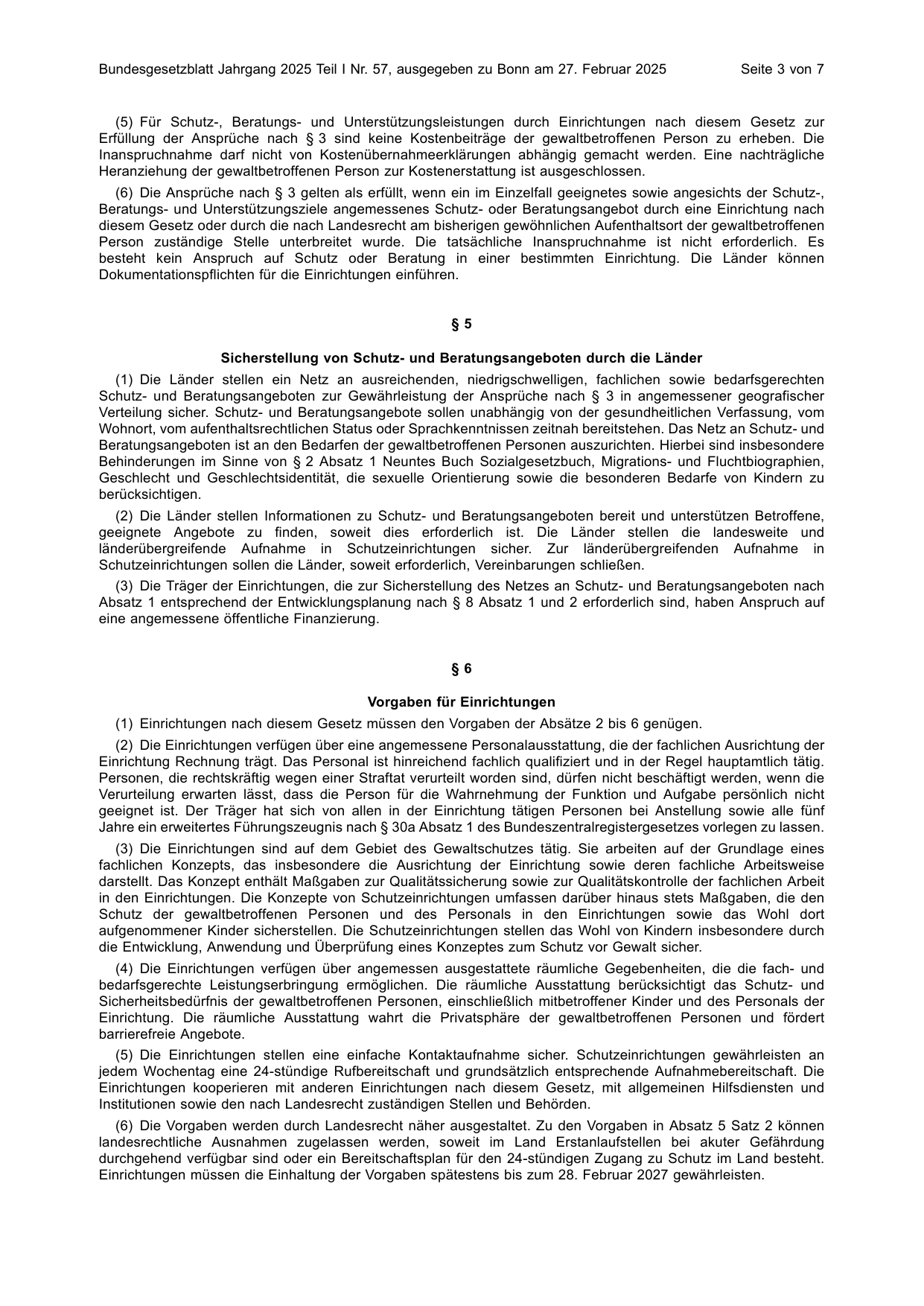 BGBl. 2025, Seite 3 — Originalseite als Abbildung