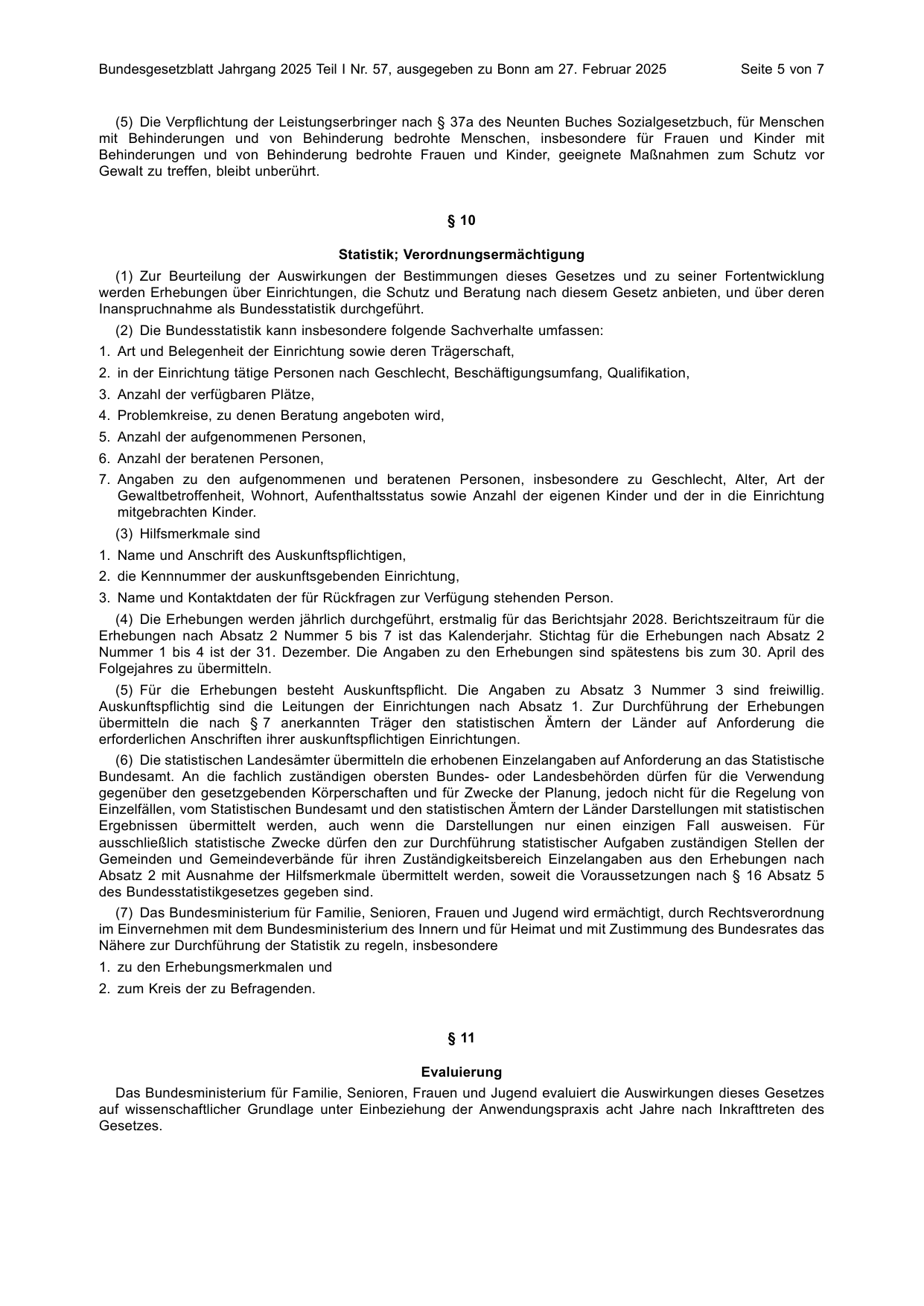 BGBl. 2025, Seite 5 — Originalseite als Abbildung