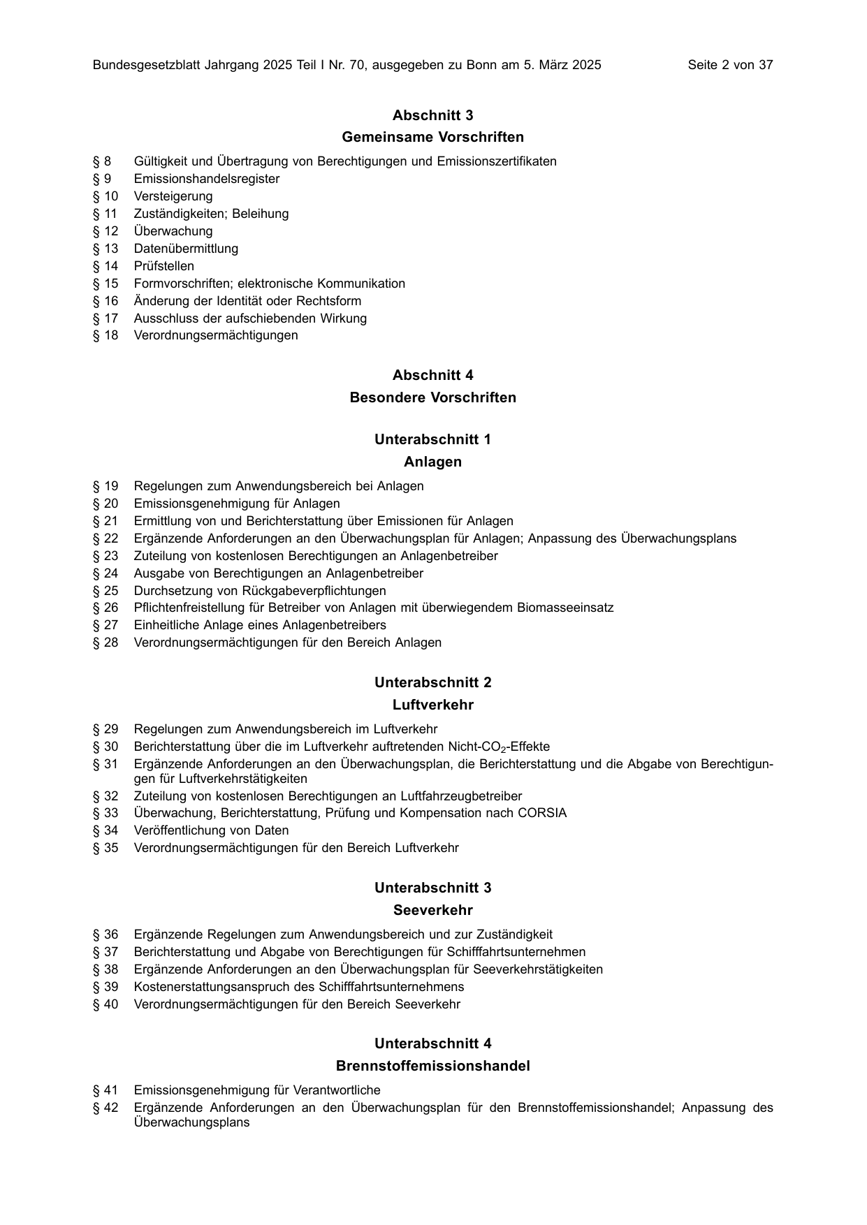 BGBl. 2025, Seite 2 — Originalseite als Abbildung