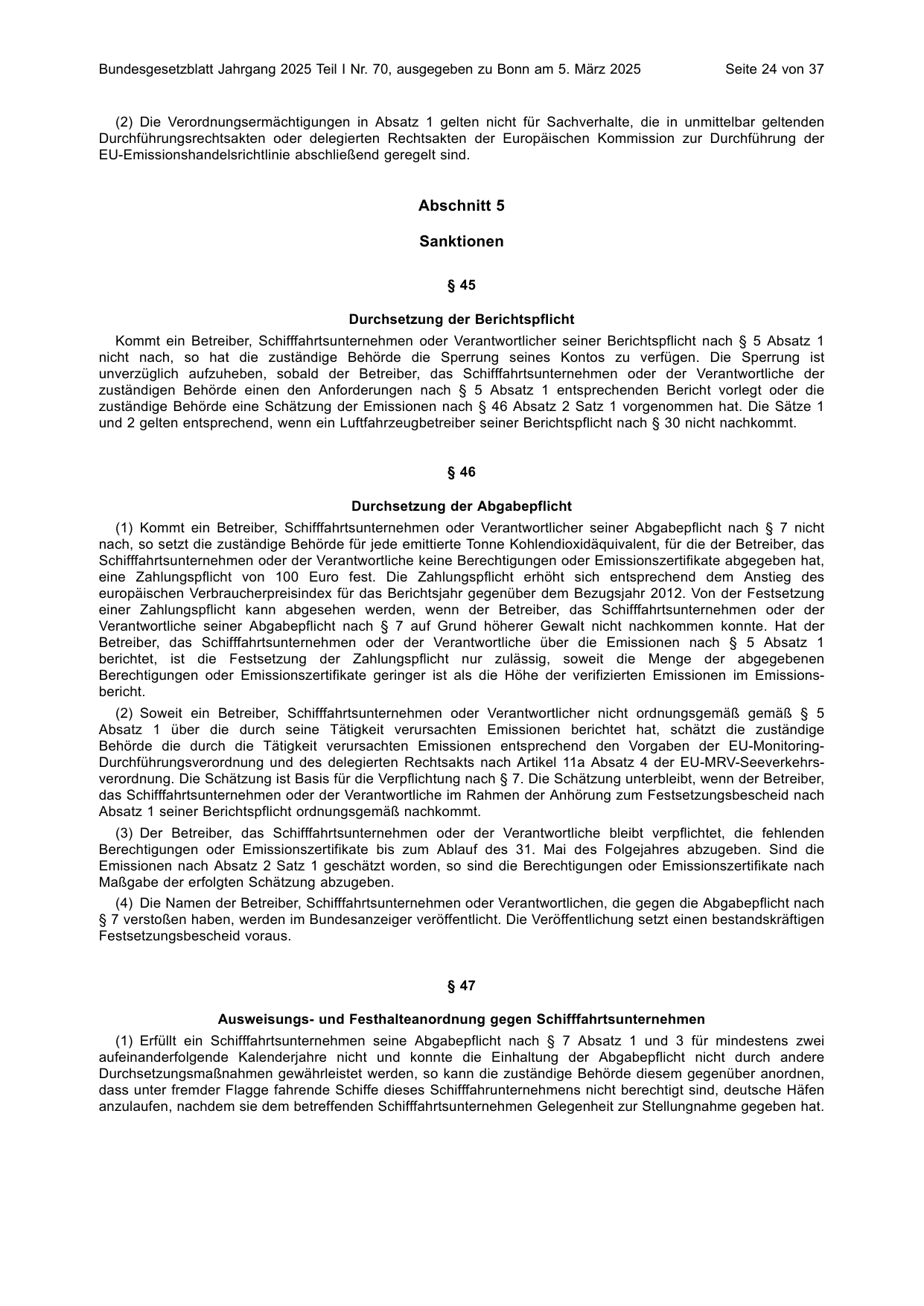 BGBl. 2025, Seite 24 — Originalseite als Abbildung
