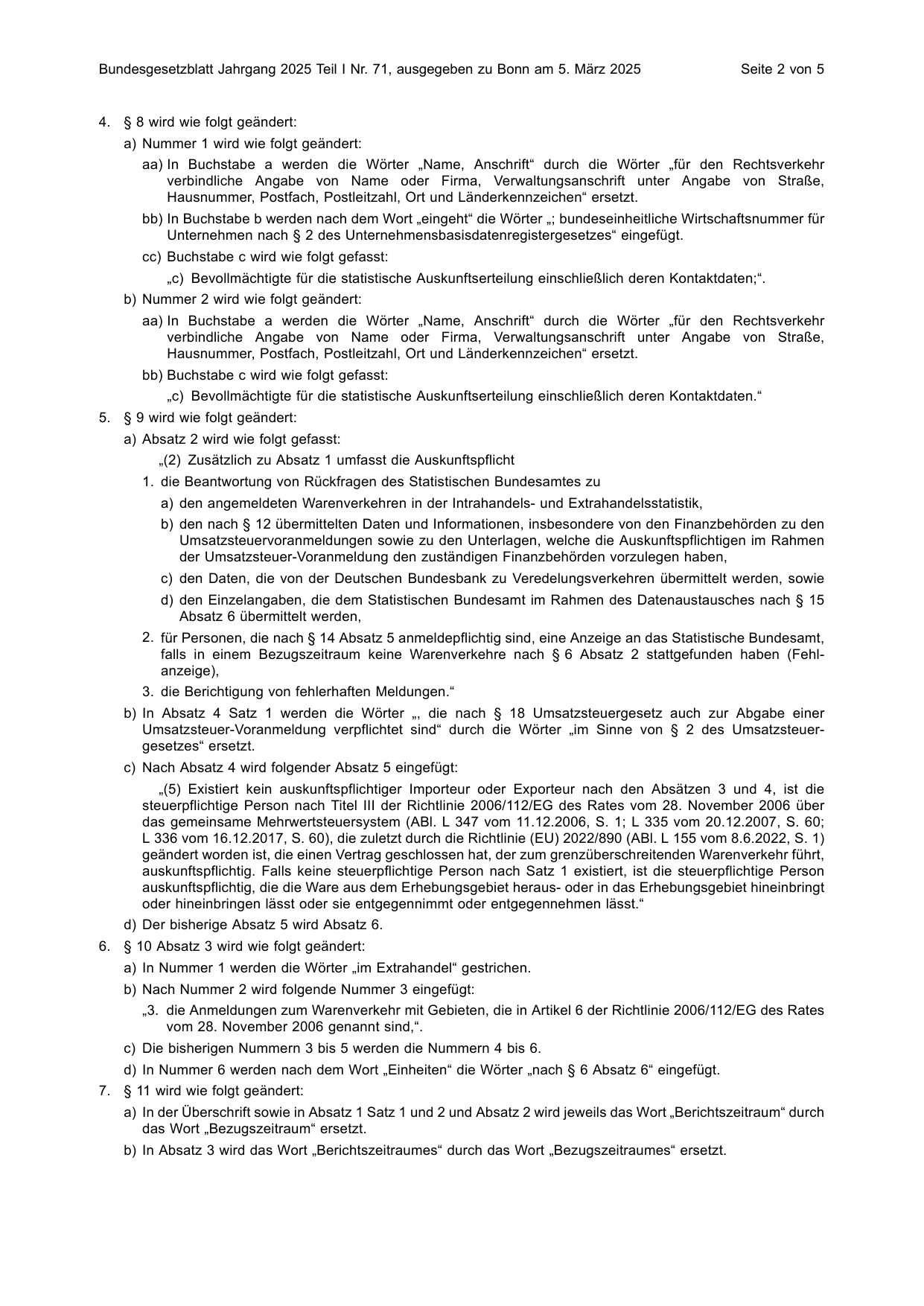 BGBl. 2025, Seite 2 — Originalseite als Abbildung