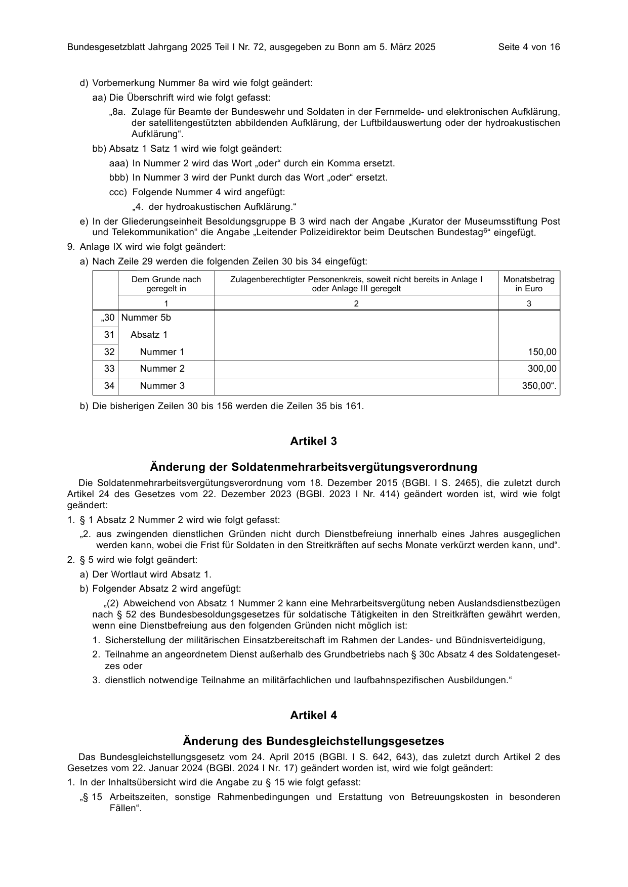 BGBl. 2025, Seite 4 — Originalseite als Abbildung