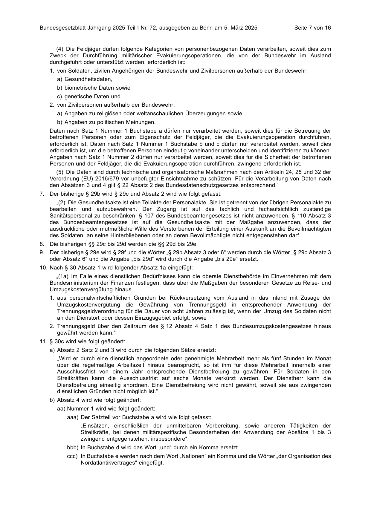 BGBl. 2025, Seite 7 — Originalseite als Abbildung
