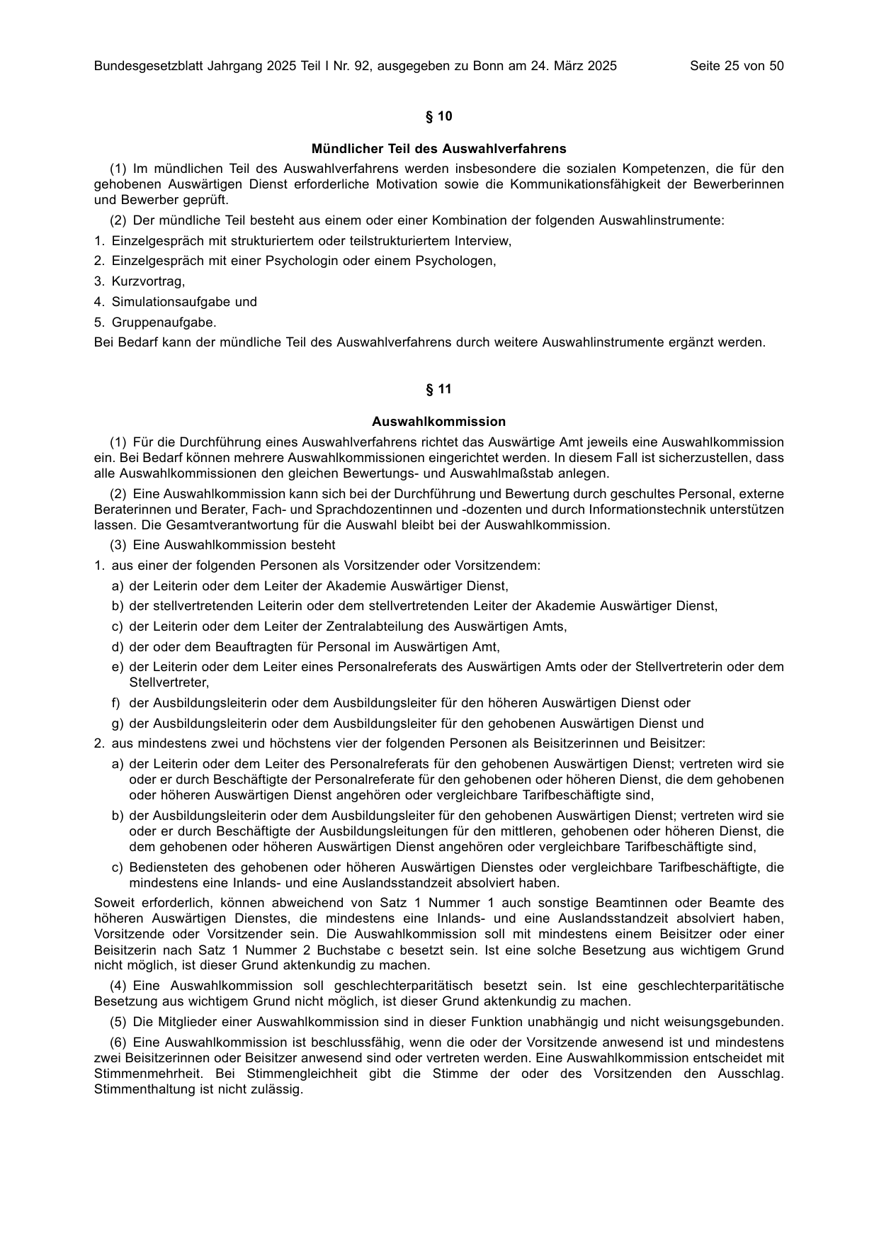 BGBl. 2025, Seite 25 — Originalseite als Abbildung