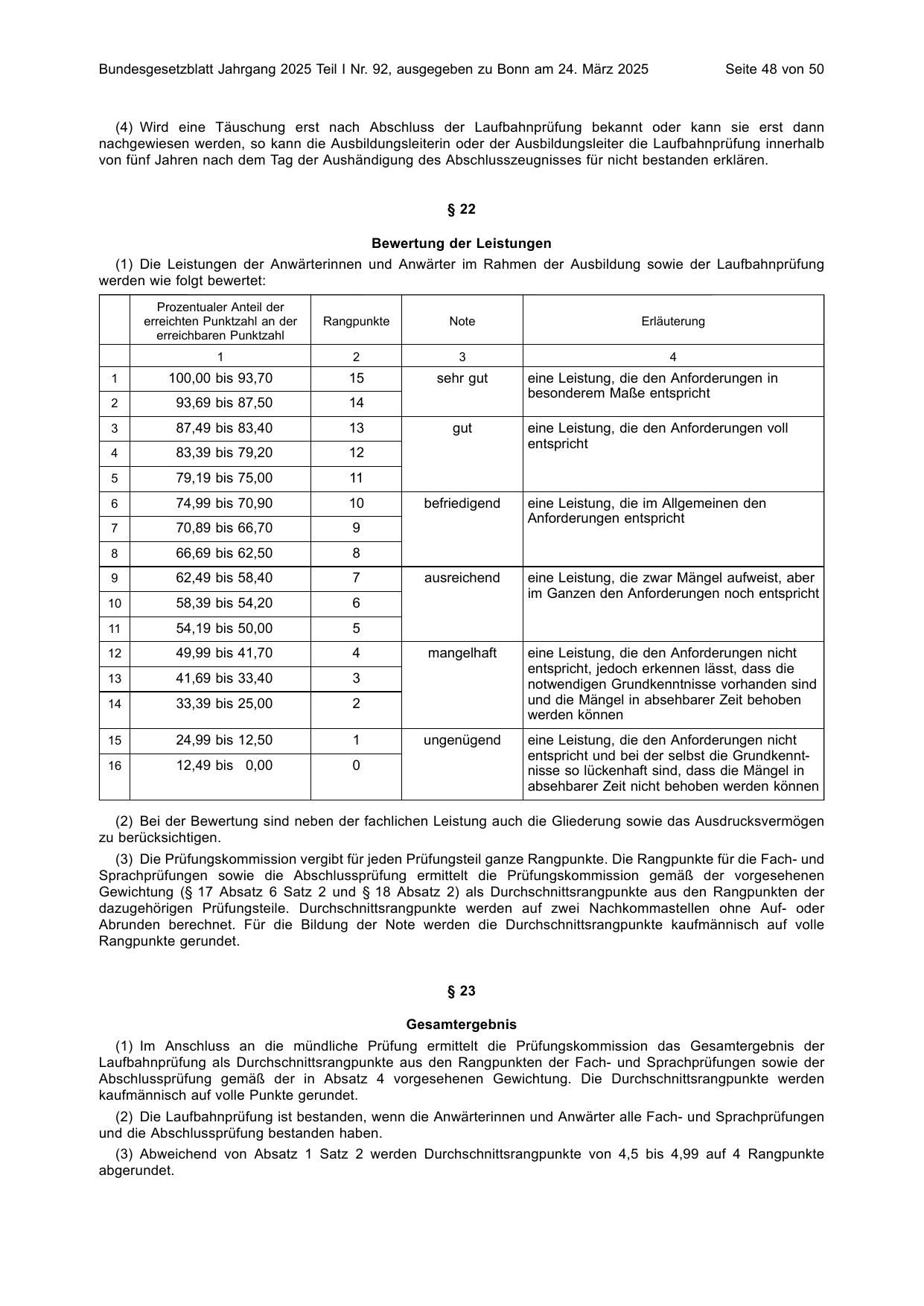 BGBl. 2025, Seite 48 — Originalseite als Abbildung