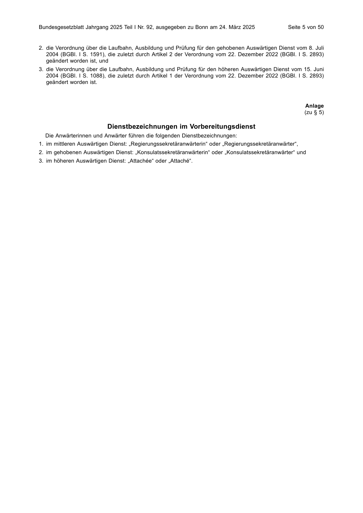 BGBl. 2025, Seite 5 — Originalseite als Abbildung