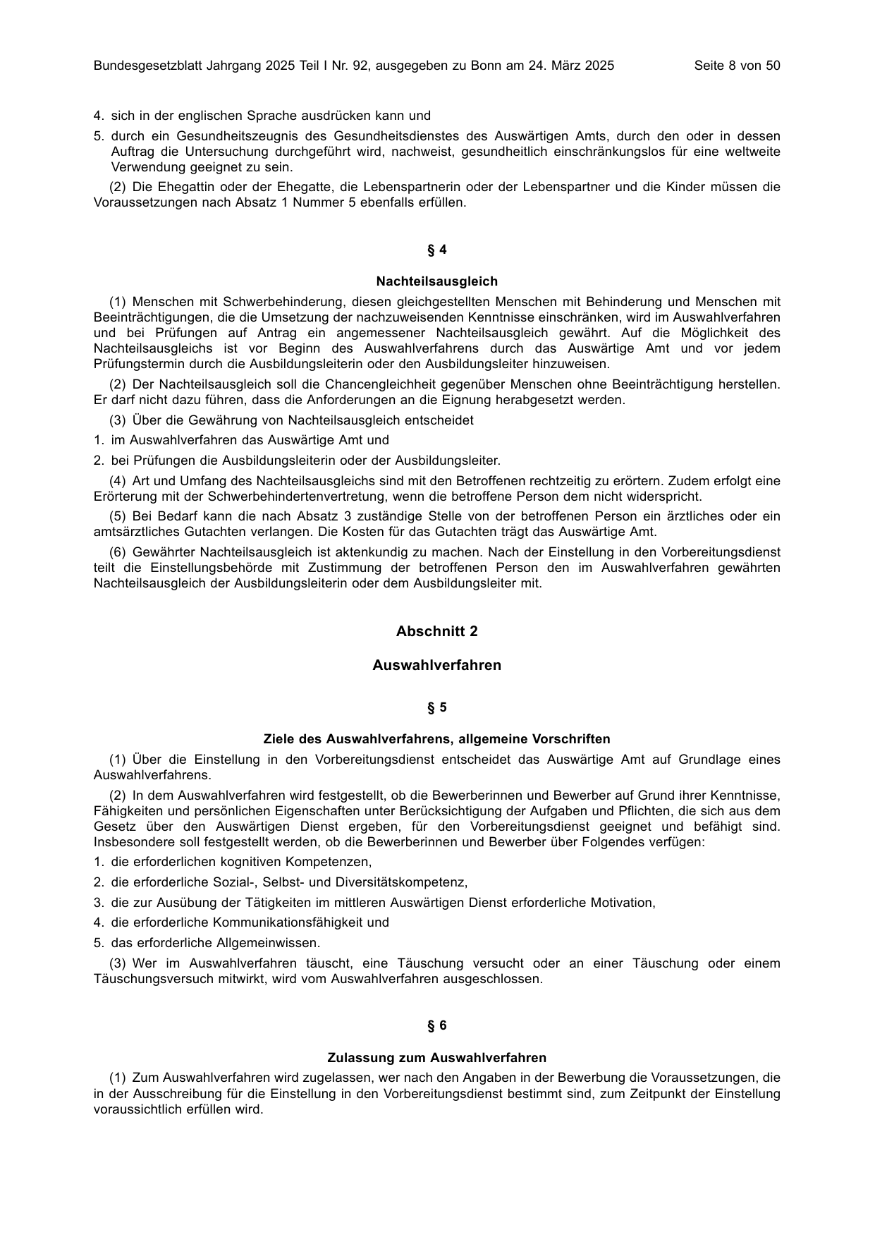 BGBl. 2025, Seite 8 — Originalseite als Abbildung
