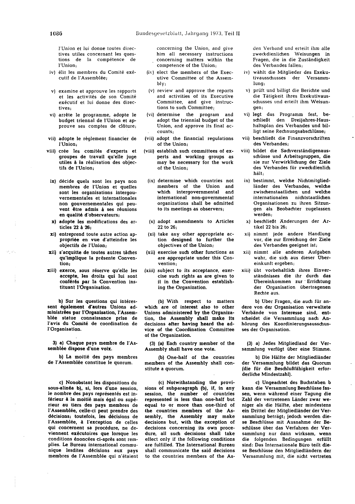 BGBl. 1973, Seite 1086 — Originalseite als Abbildung