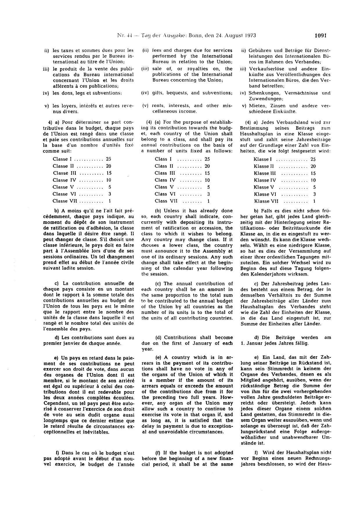 BGBl. 1973, Seite 1091 — Originalseite als Abbildung