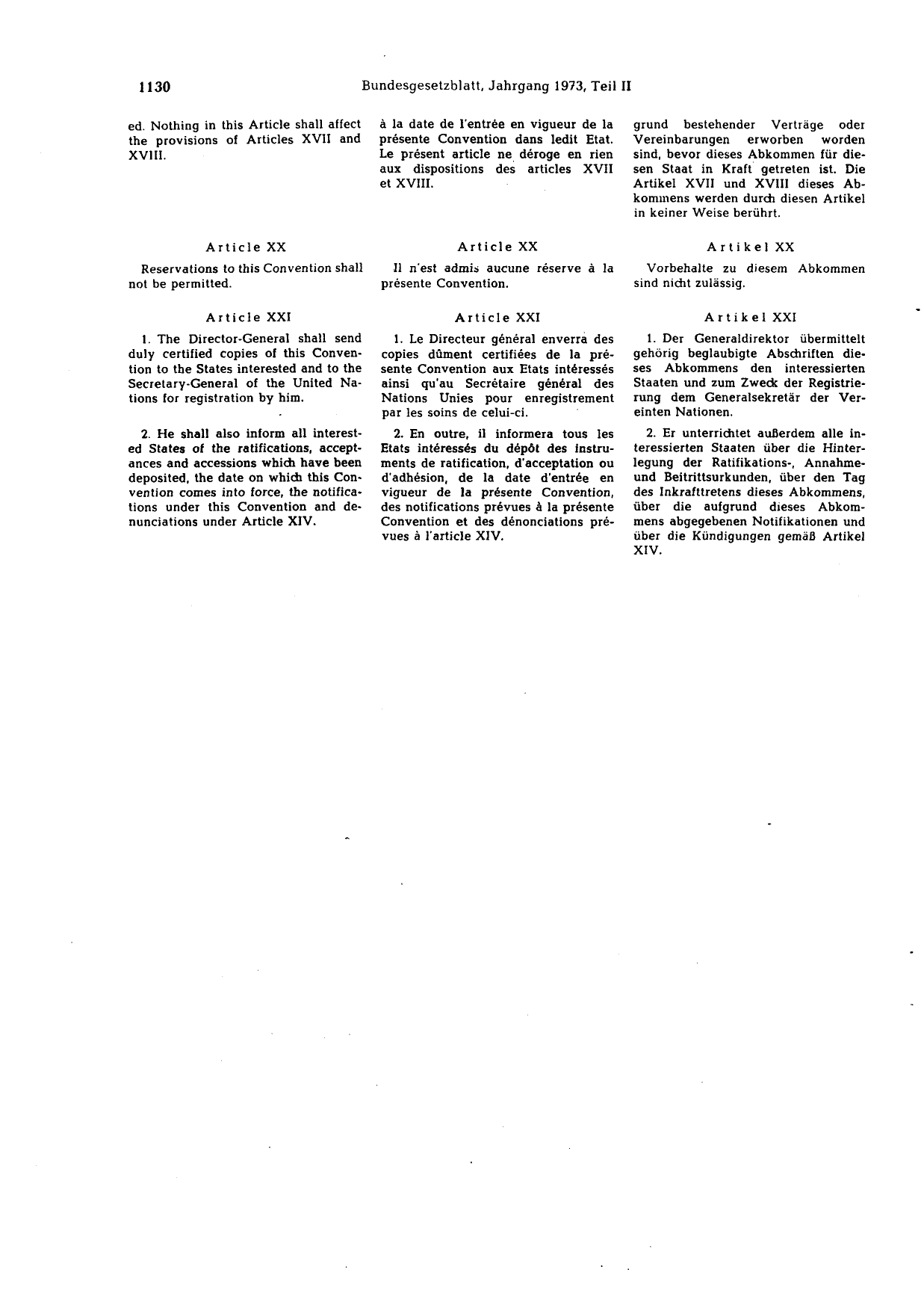 BGBl. 1973, Seite 1130 — Originalseite als Abbildung