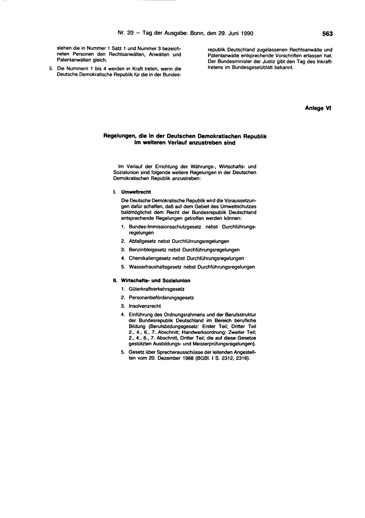 BGBl. 1990, Seite 563 — Originalseite als Abbildung