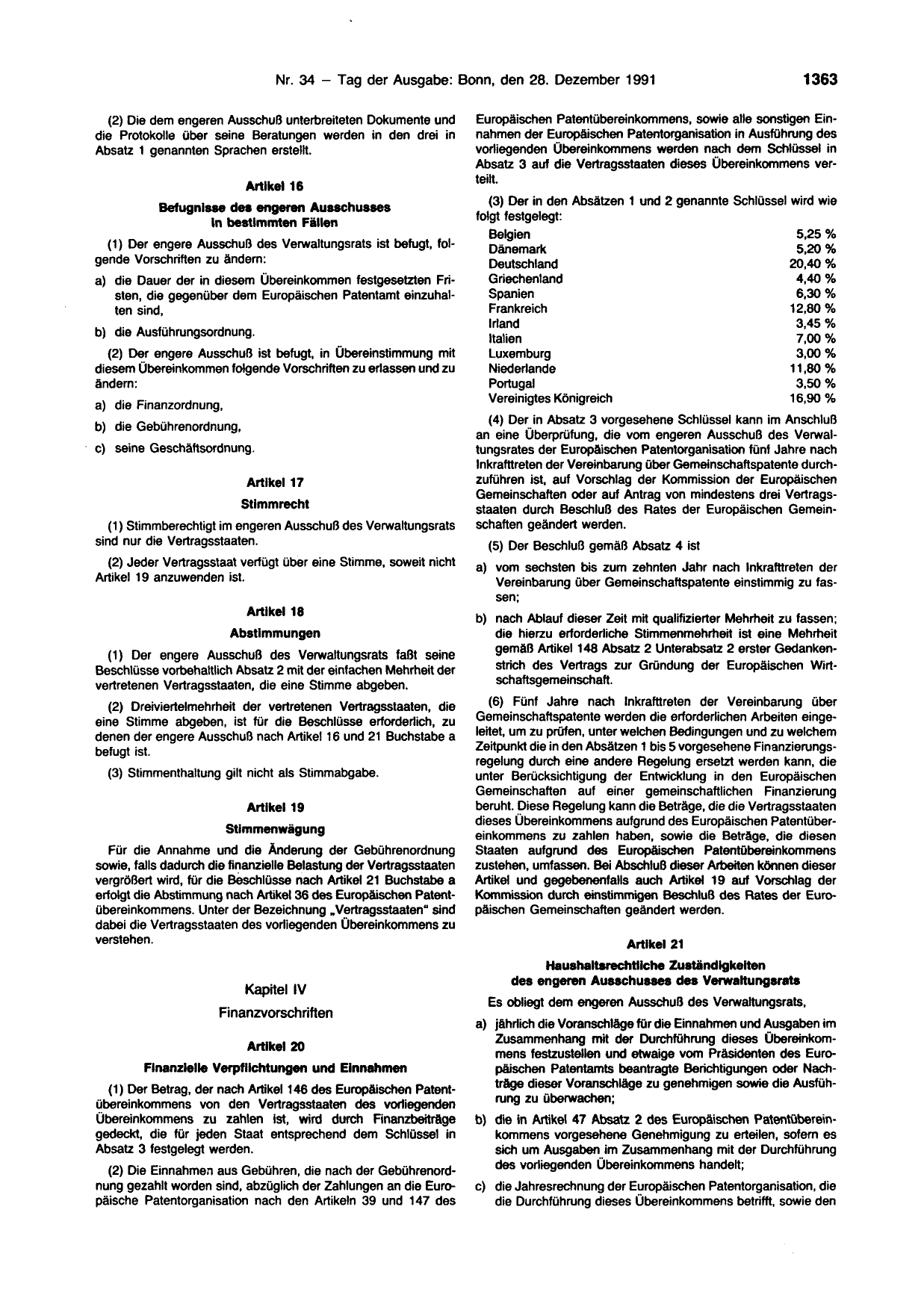 BGBl. 1991, Seite 1363 — Originalseite als Abbildung