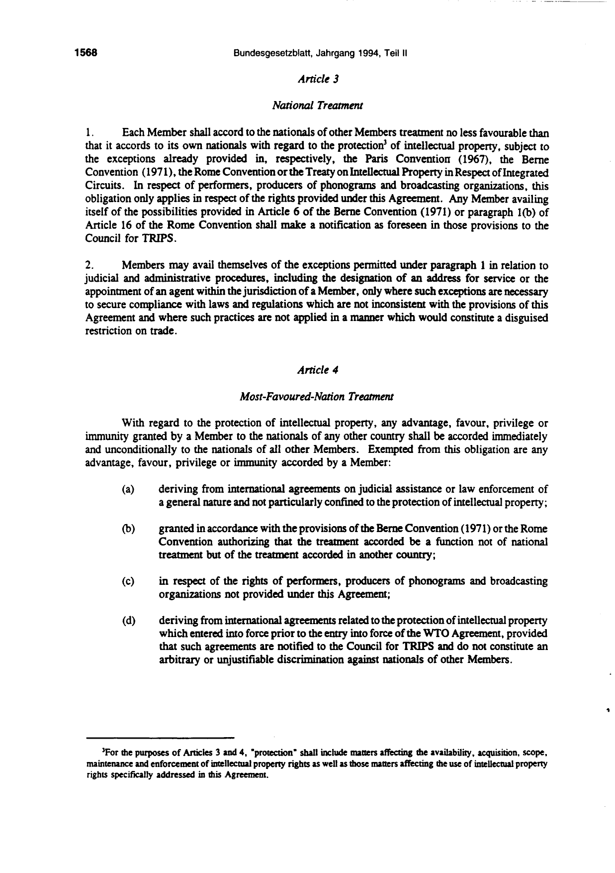 BGBl. 1994, Seite 1568 — Originalseite als Abbildung