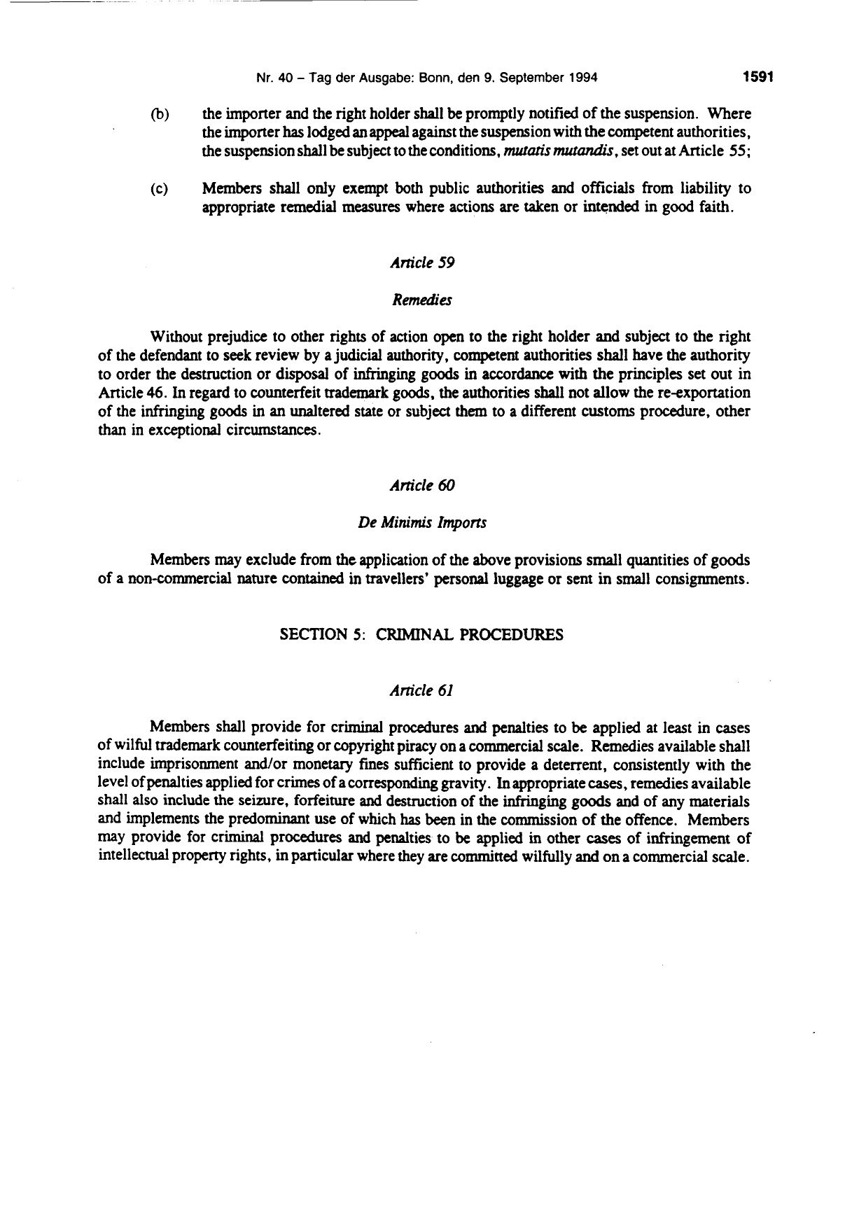 BGBl. 1994, Seite 1591 — Originalseite als Abbildung