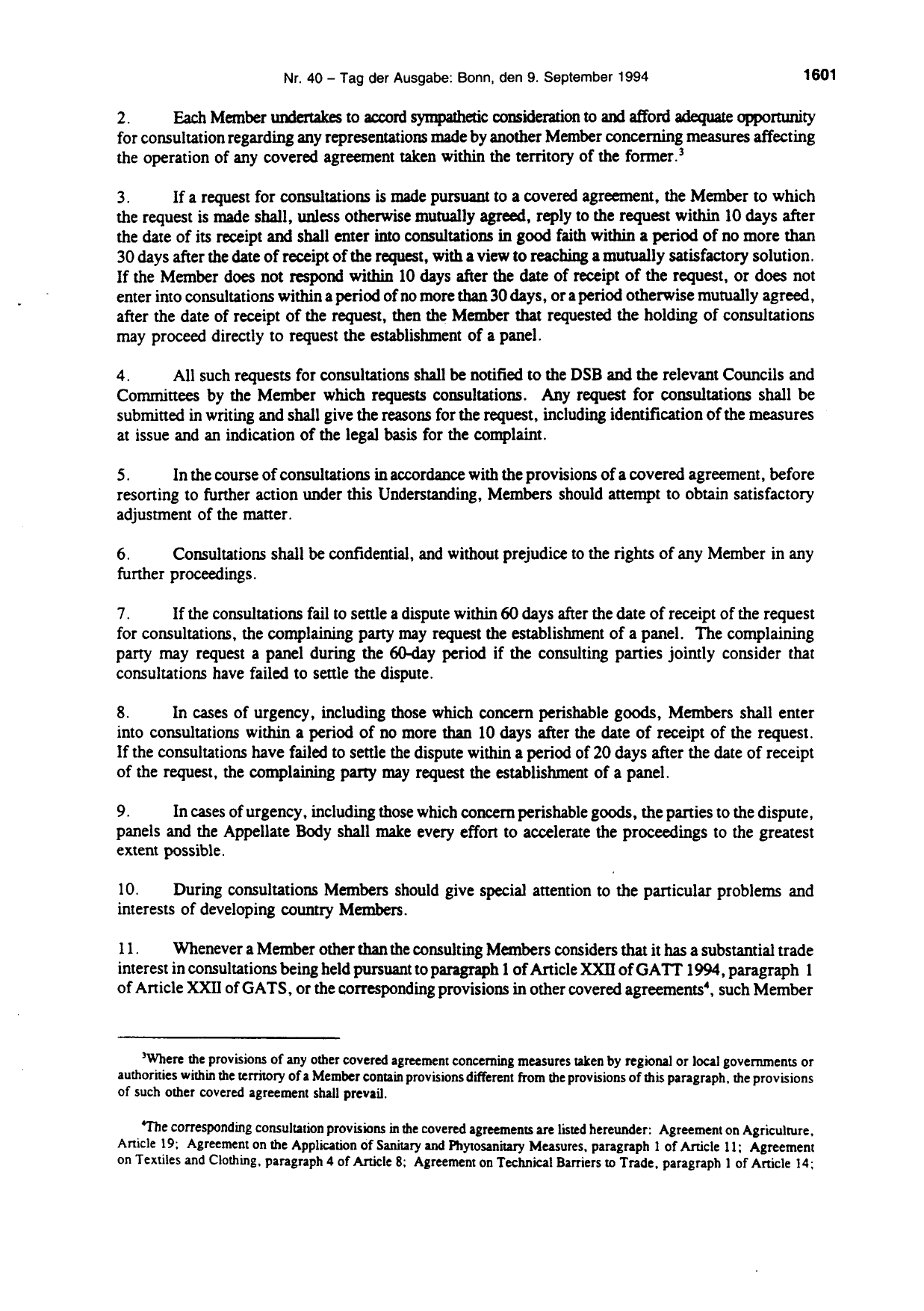 BGBl. 1994, Seite 1601 — Originalseite als Abbildung