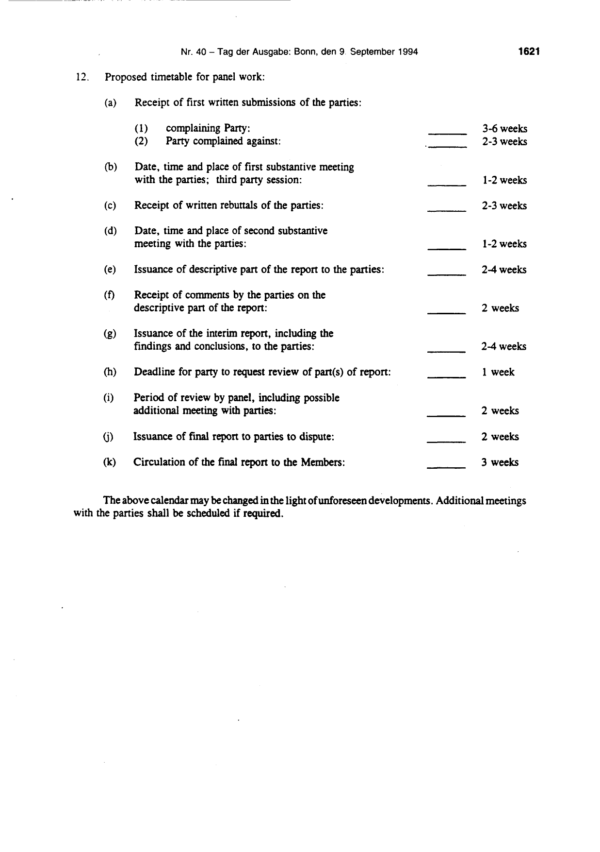 BGBl. 1994, Seite 1621 — Originalseite als Abbildung