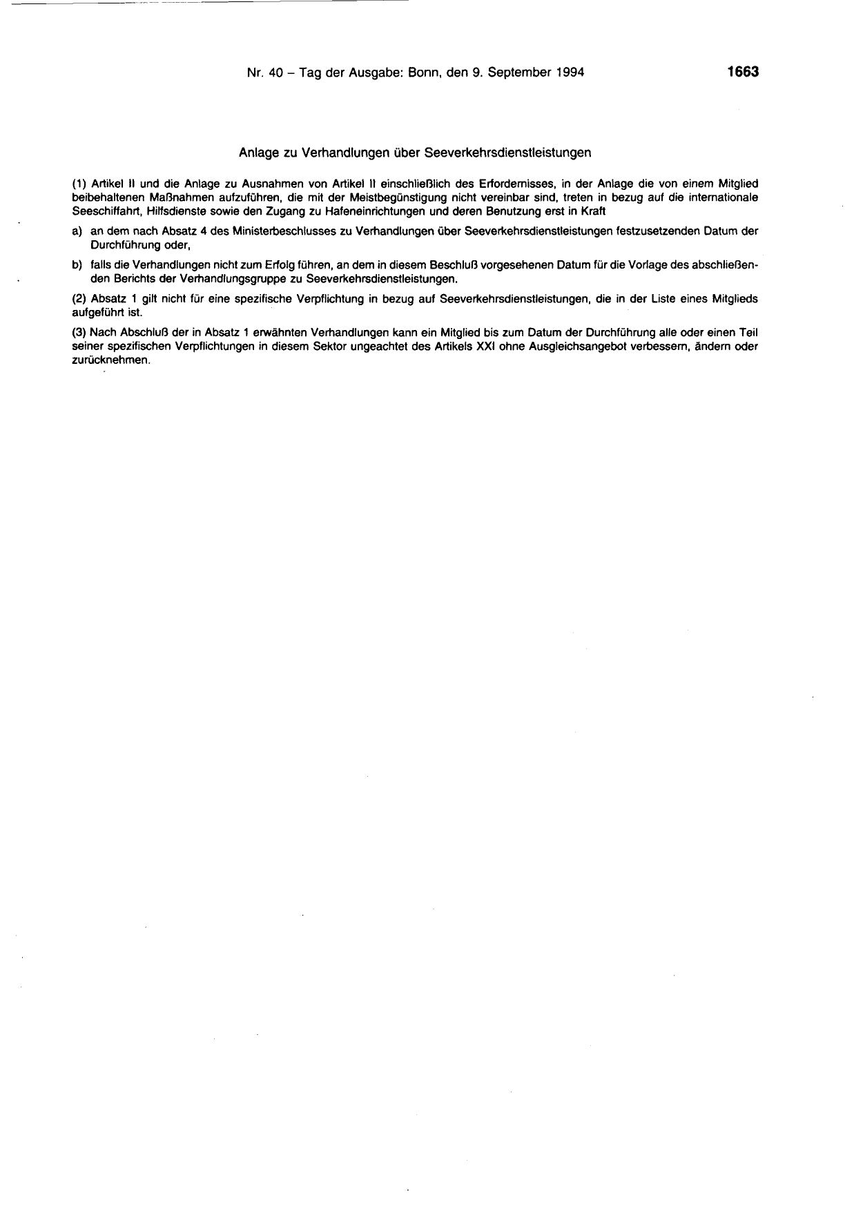 BGBl. 1994, Seite 1663 — Originalseite als Abbildung