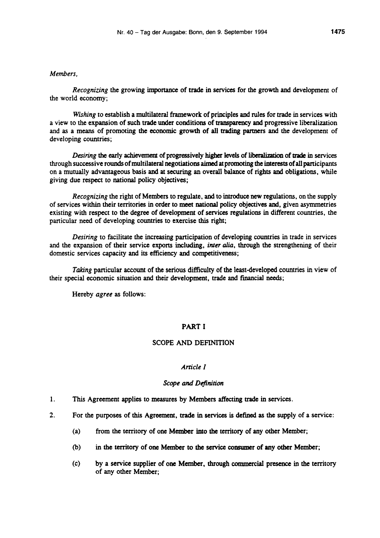 BGBl. 1994, Seite 1475 — Originalseite als Abbildung