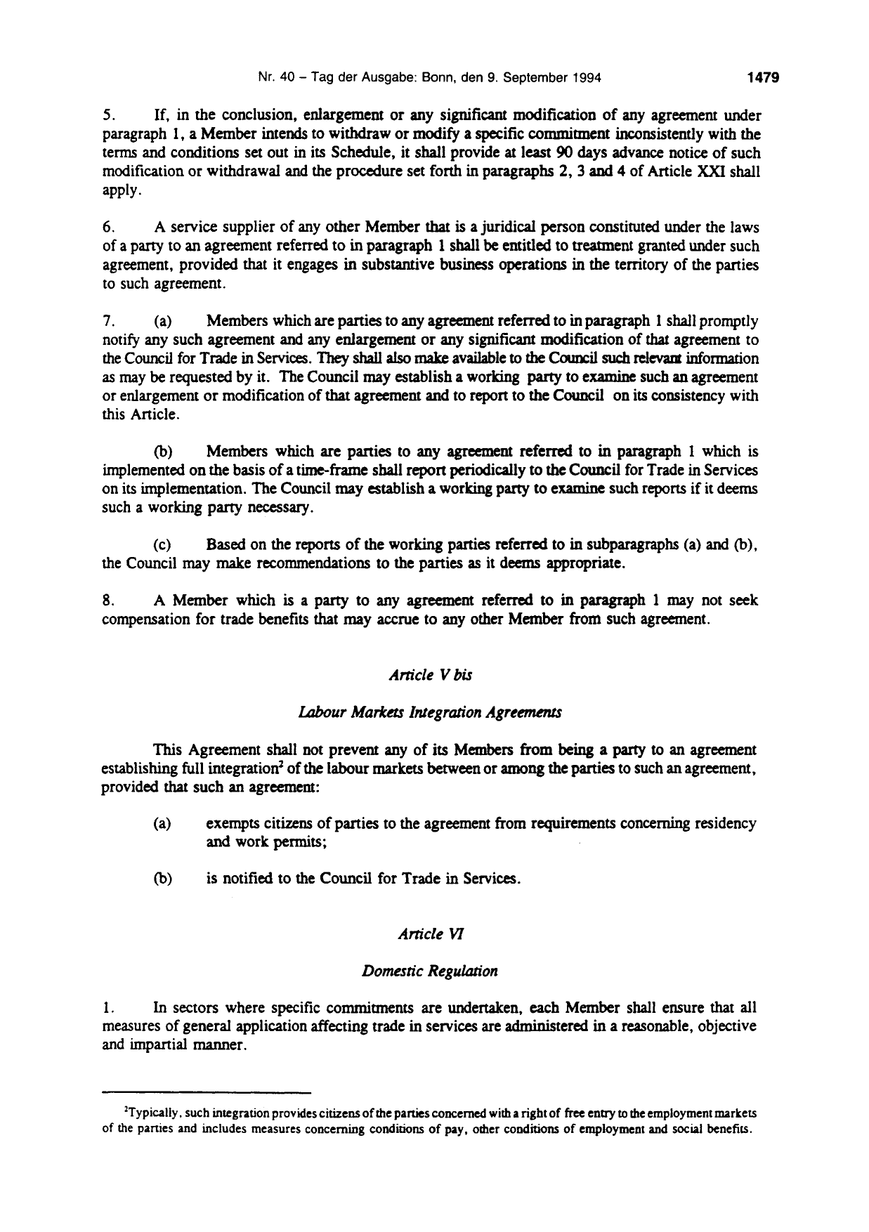 BGBl. 1994, Seite 1479 — Originalseite als Abbildung