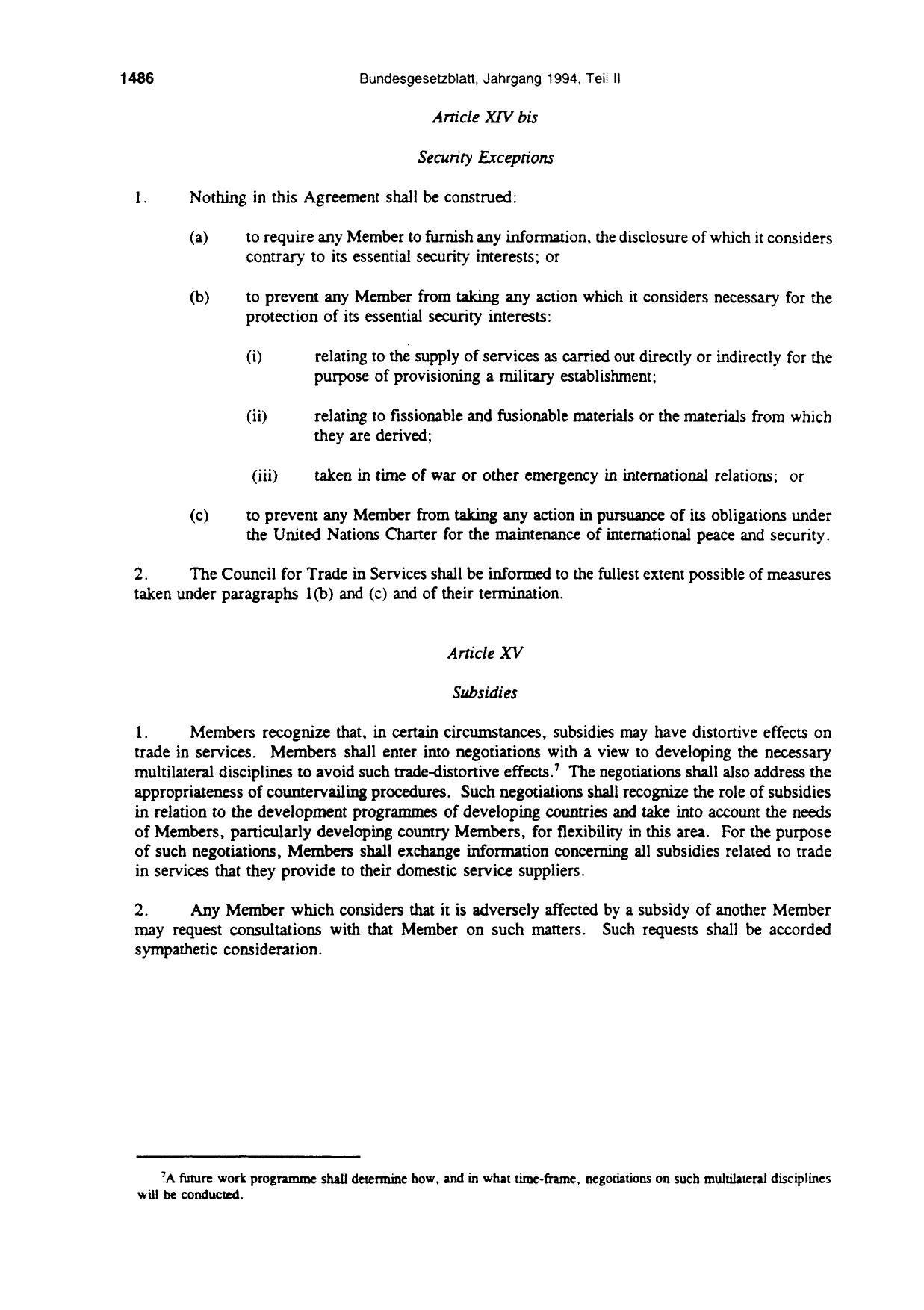 BGBl. 1994, Seite 1486 — Originalseite als Abbildung