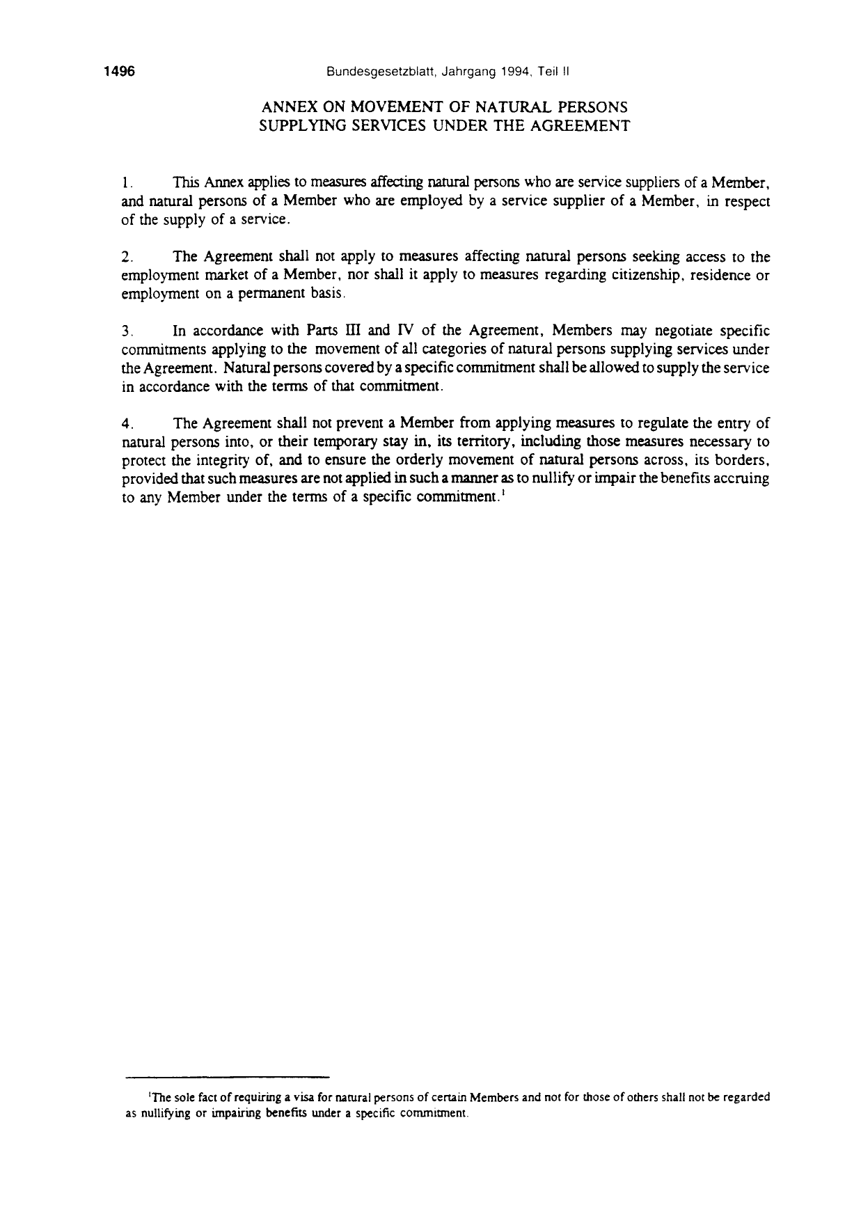 BGBl. 1994, Seite 1496 — Originalseite als Abbildung