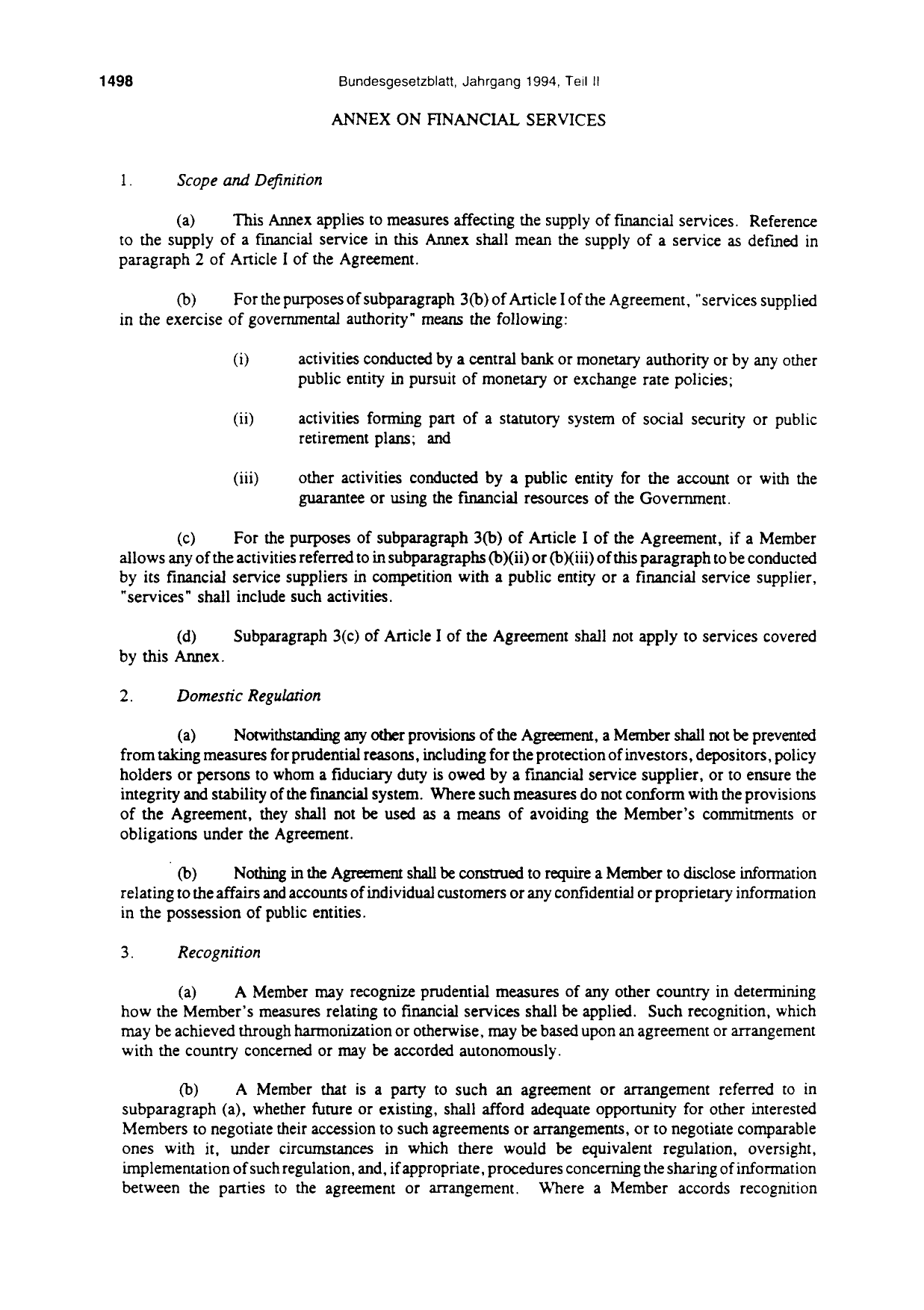 BGBl. 1994, Seite 1498 — Originalseite als Abbildung