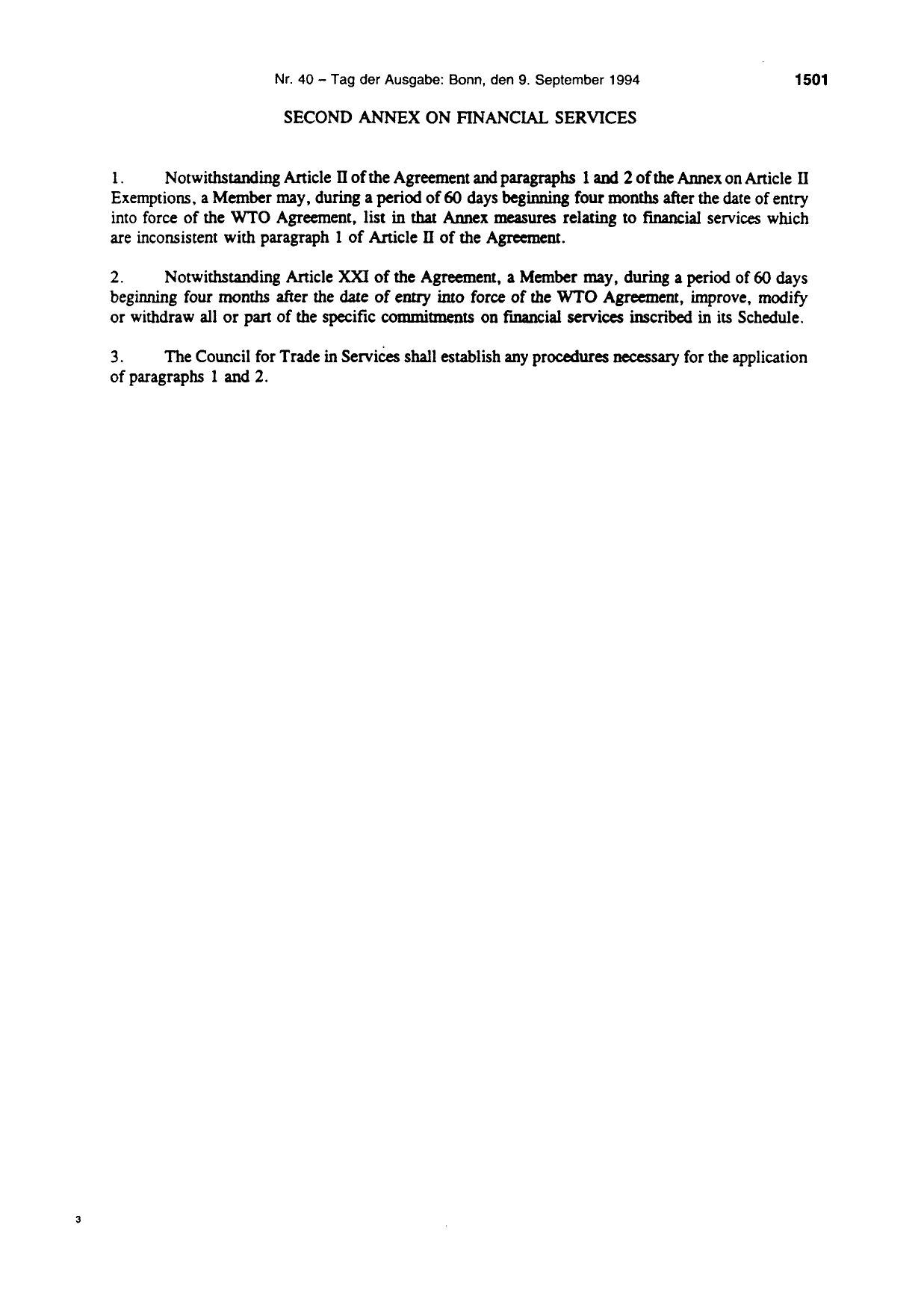 BGBl. 1994, Seite 1501 — Originalseite als Abbildung