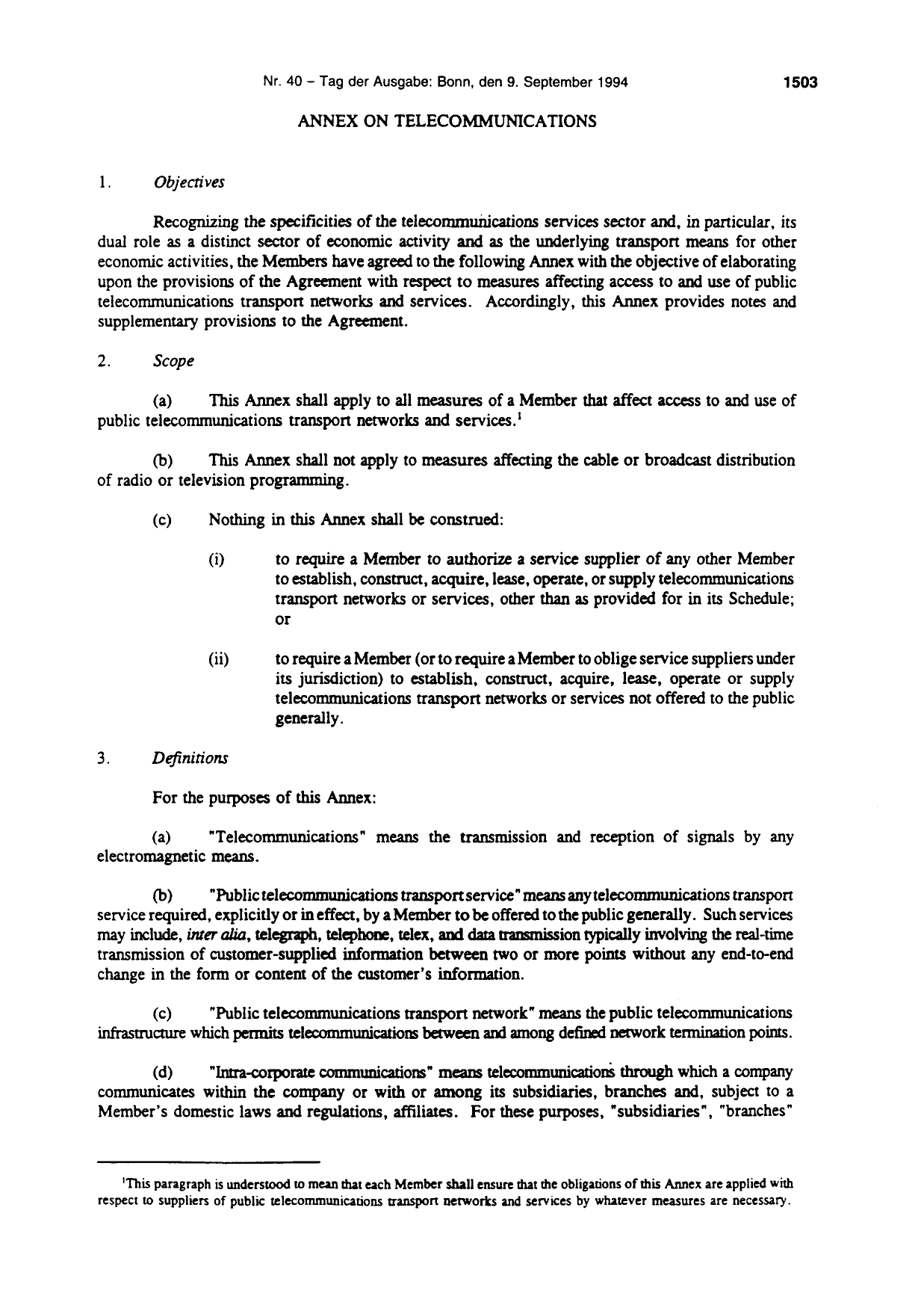 BGBl. 1994, Seite 1503 — Originalseite als Abbildung