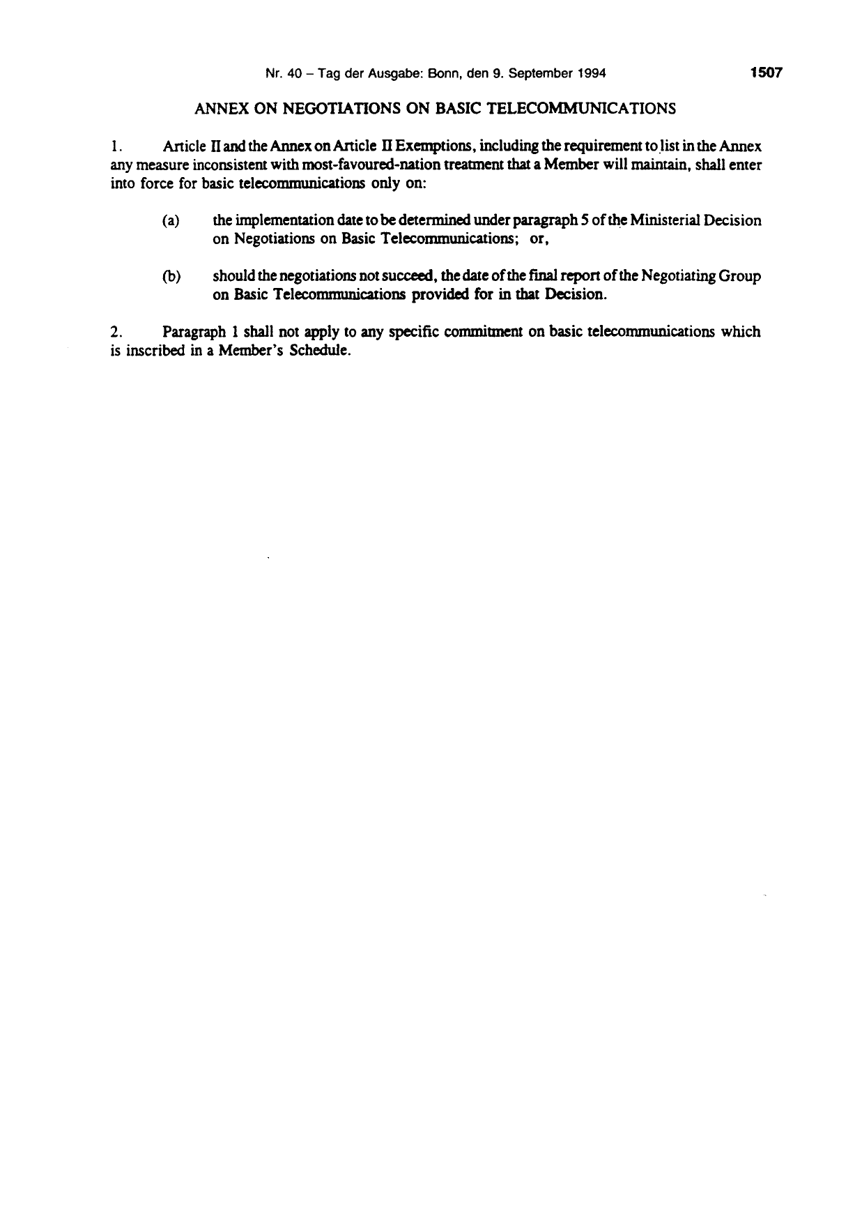 BGBl. 1994, Seite 1507 — Originalseite als Abbildung
