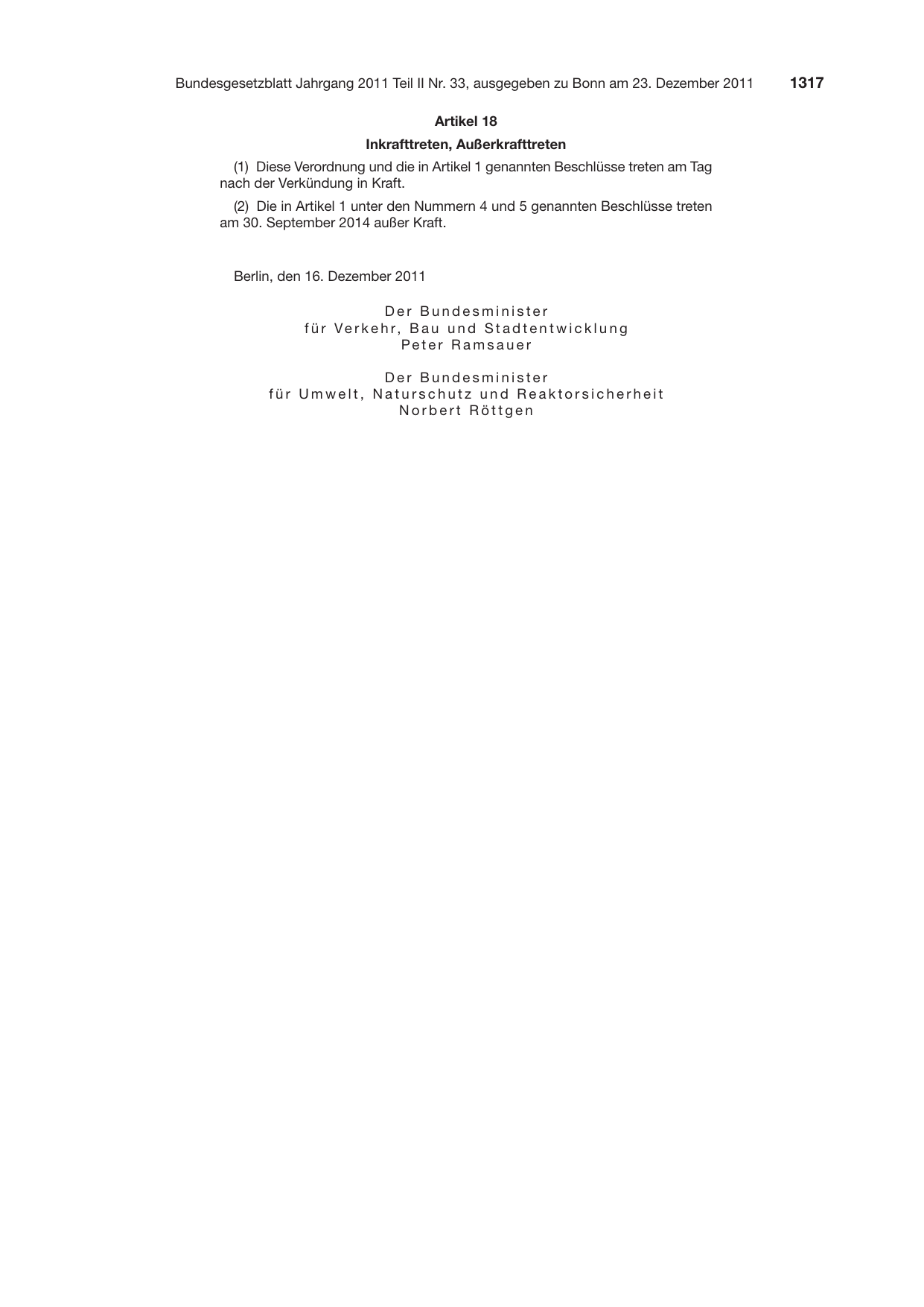 BGBl. 2011, Seite 1317 — Originalseite als Abbildung