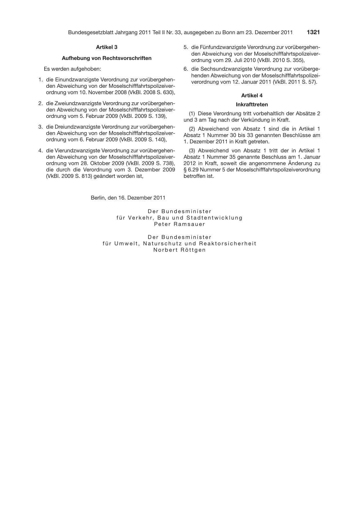 BGBl. 2011, Seite 1321 — Originalseite als Abbildung