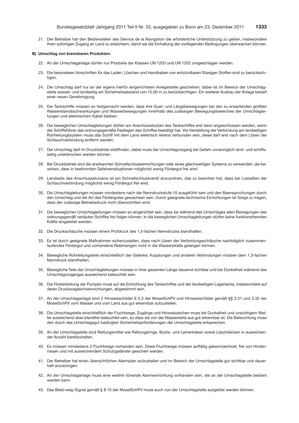 BGBl. 2011, Seite 1333 — Originalseite als Abbildung