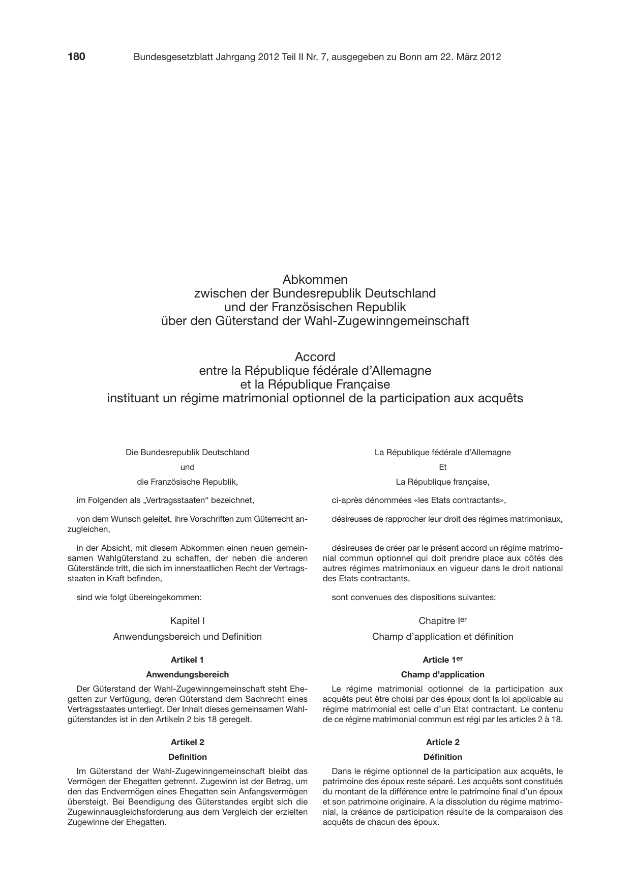 BGBl. 2012, Seite 180 — Originalseite als Abbildung