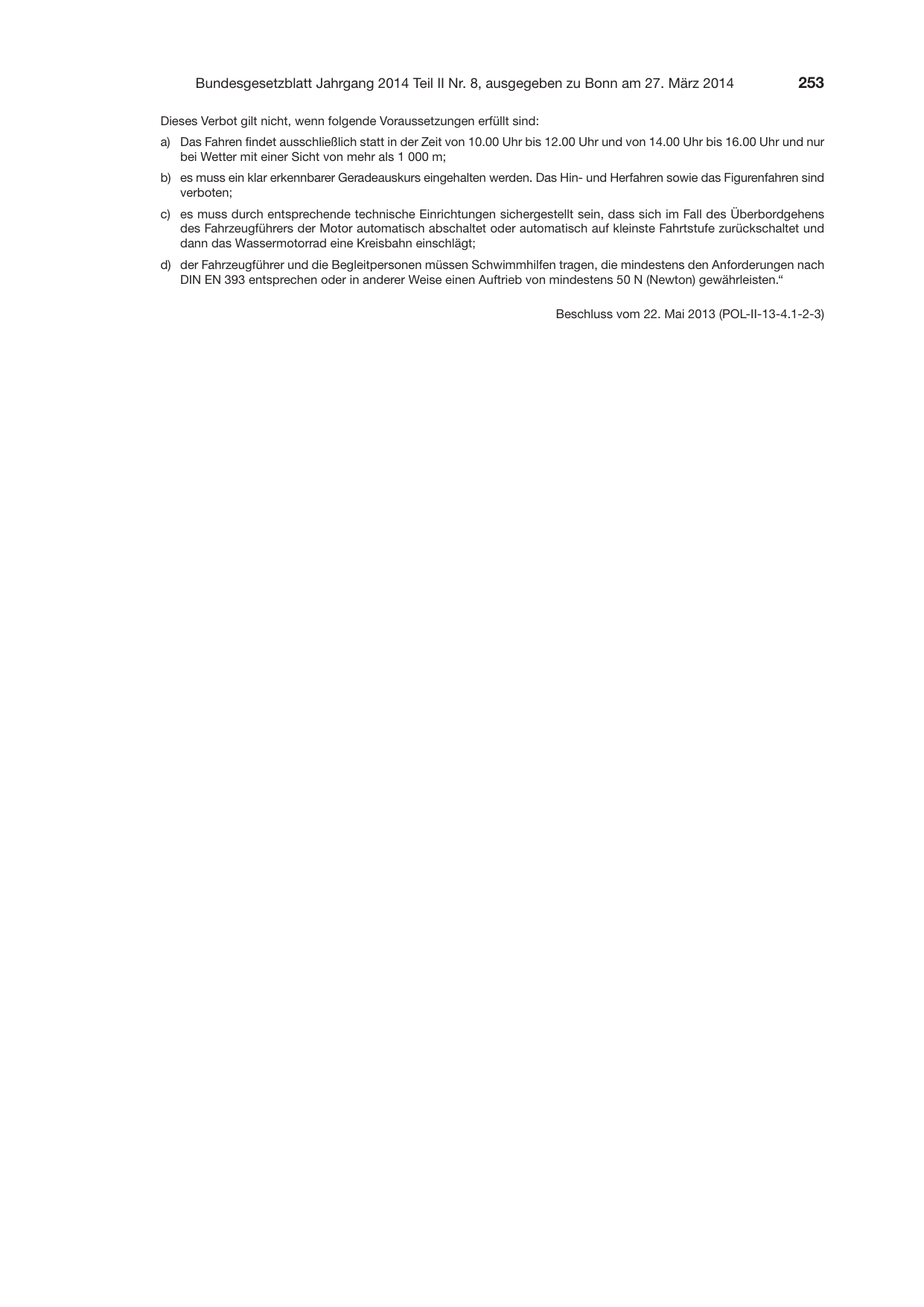 BGBl. 2014, Seite 253 — Originalseite als Abbildung
