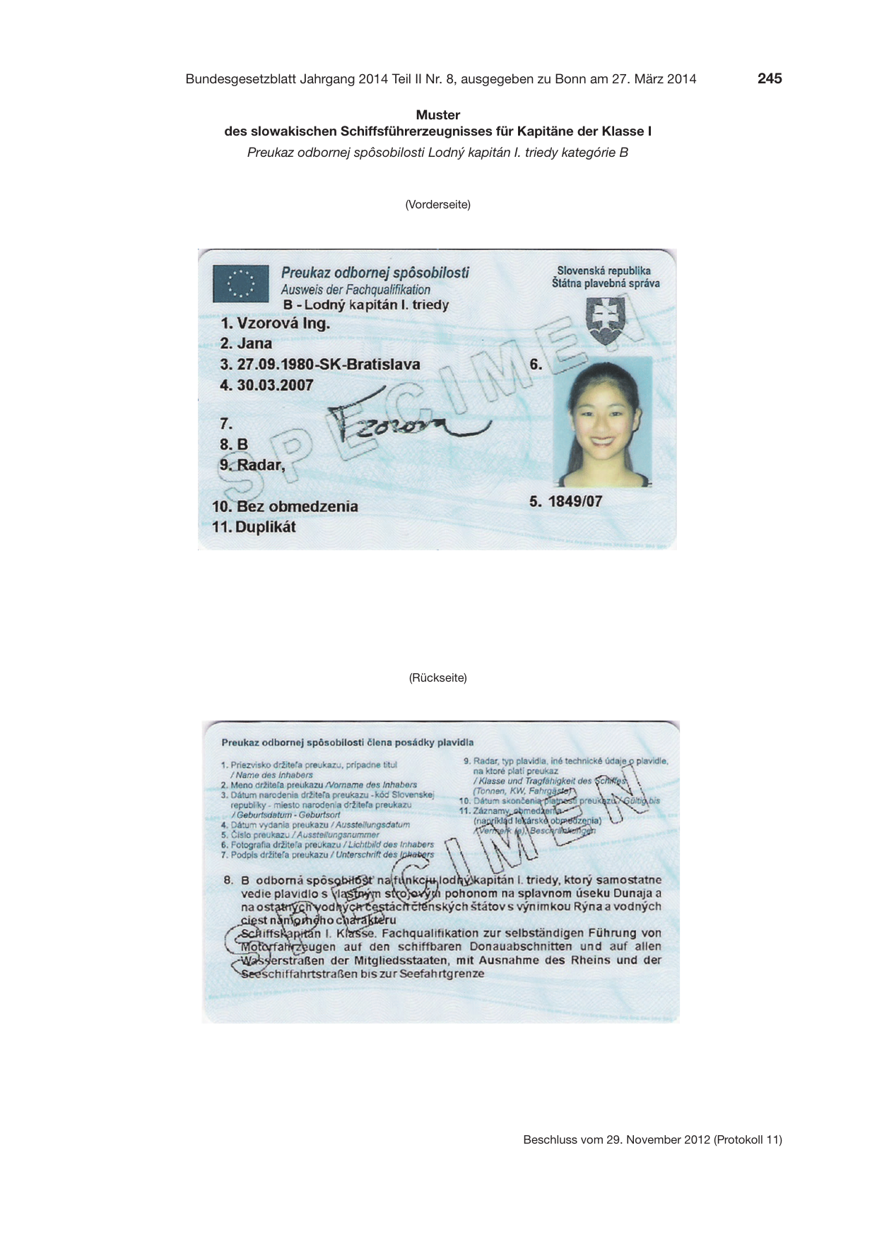 BGBl. 2014, Seite 245 — Originalseite als Abbildung